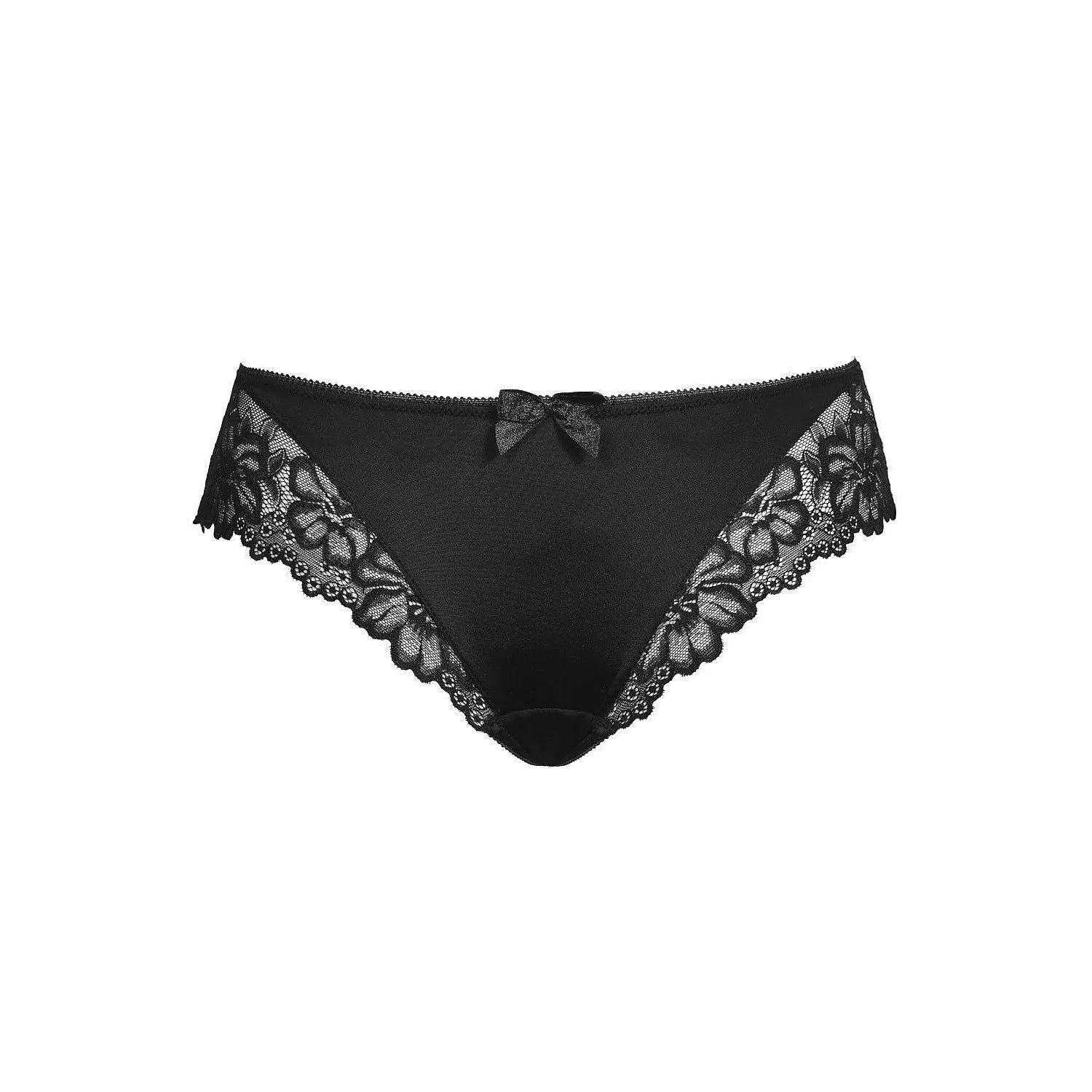Culotte féminine élégante dentelle florale culotte model 204235 Mat taille ajustée coton doux lingerie sensuelle