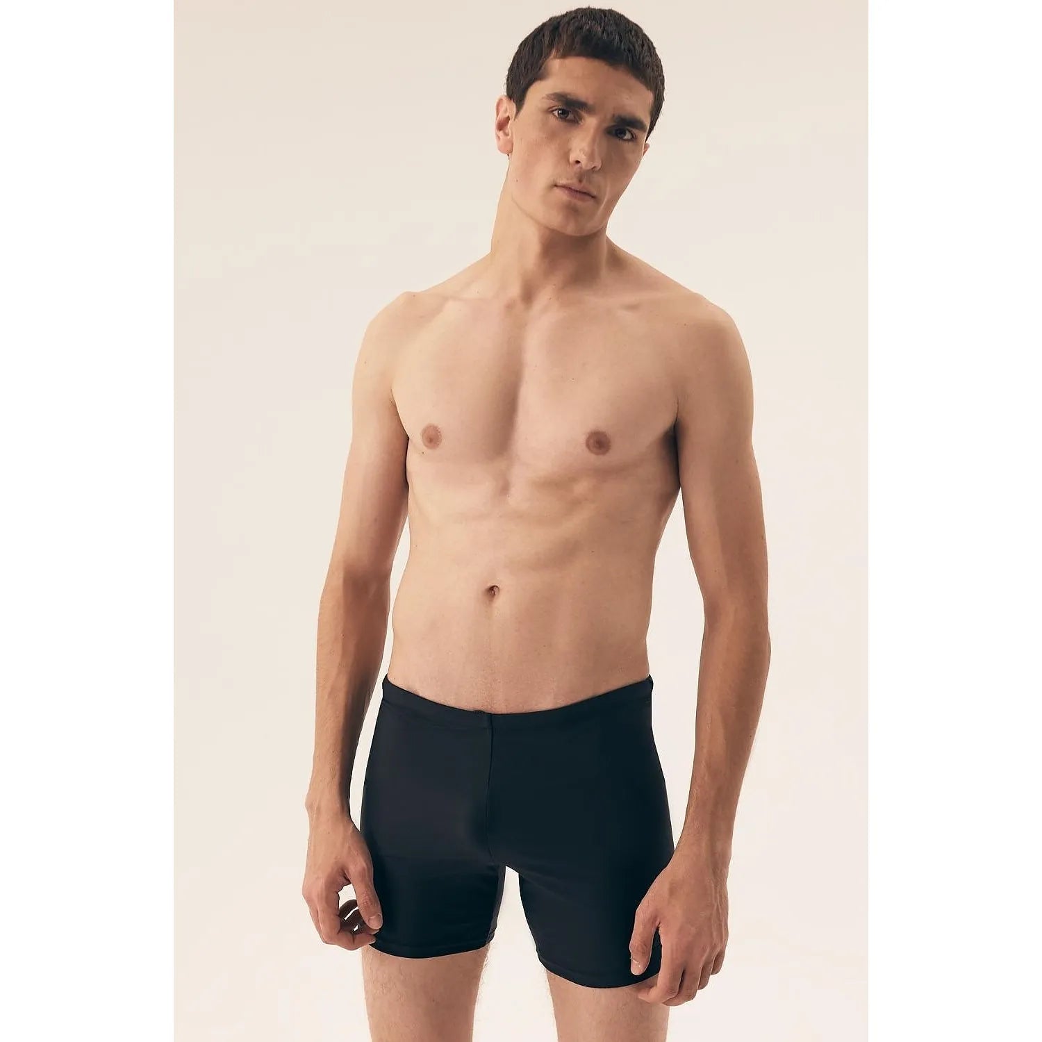 boxer hommes épuré élégant noir coton modal synthétique ajustée soutien optimal extensible couturesinvisibles ceintureélastique finitionlisse durable respirant discret