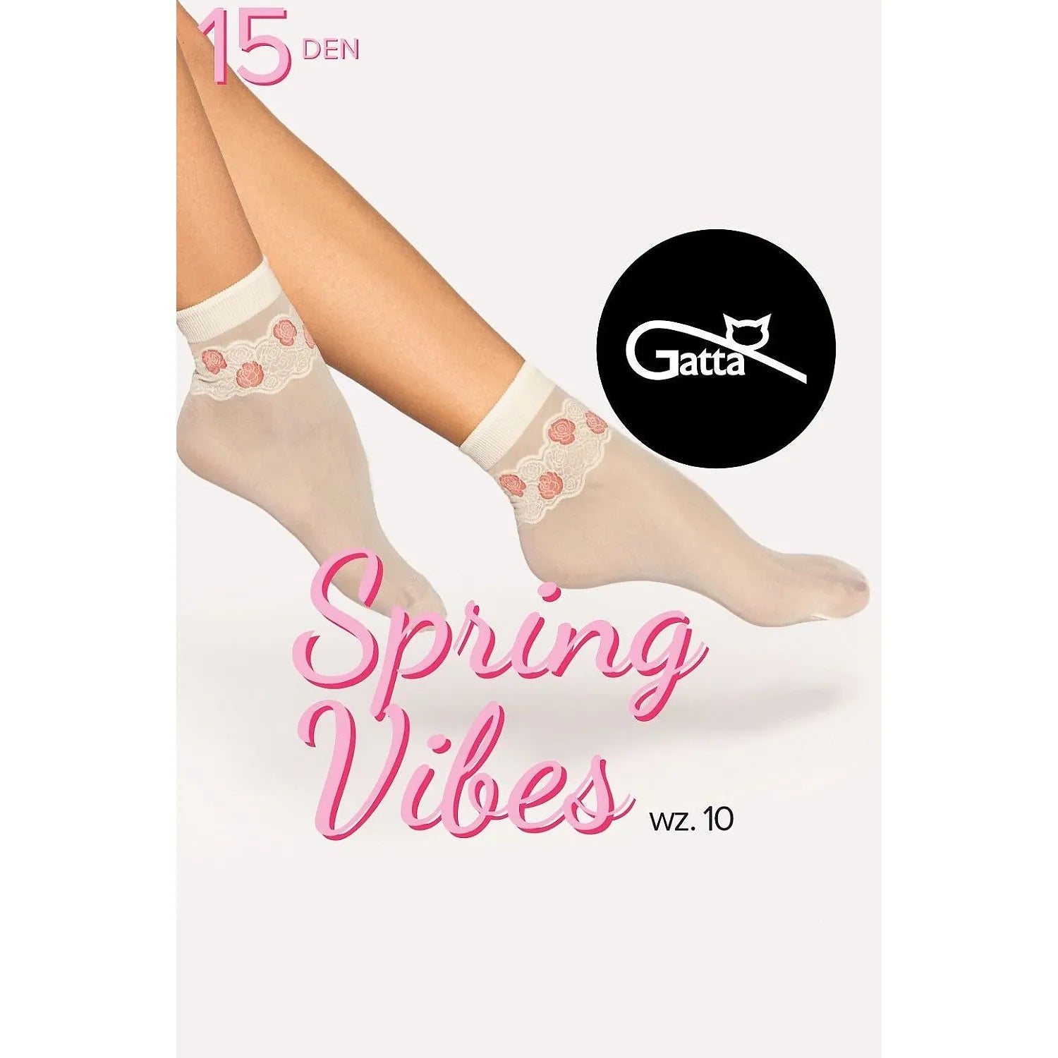 Chaussettes hautes transparentes 15 DEN avec dentelle fleurs roses, élégantes et confortables pour femmes.