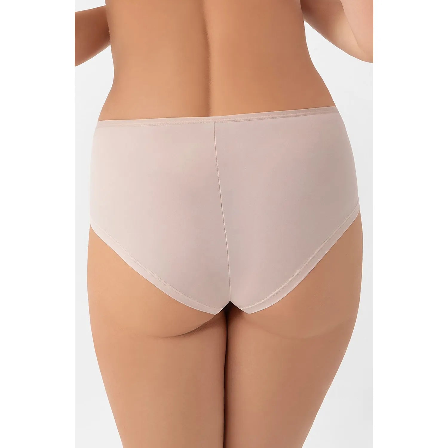 Culottes Gorsenia nude en dentelle et microfibre, coupe classique, confort et élégance, ajustement parfait.