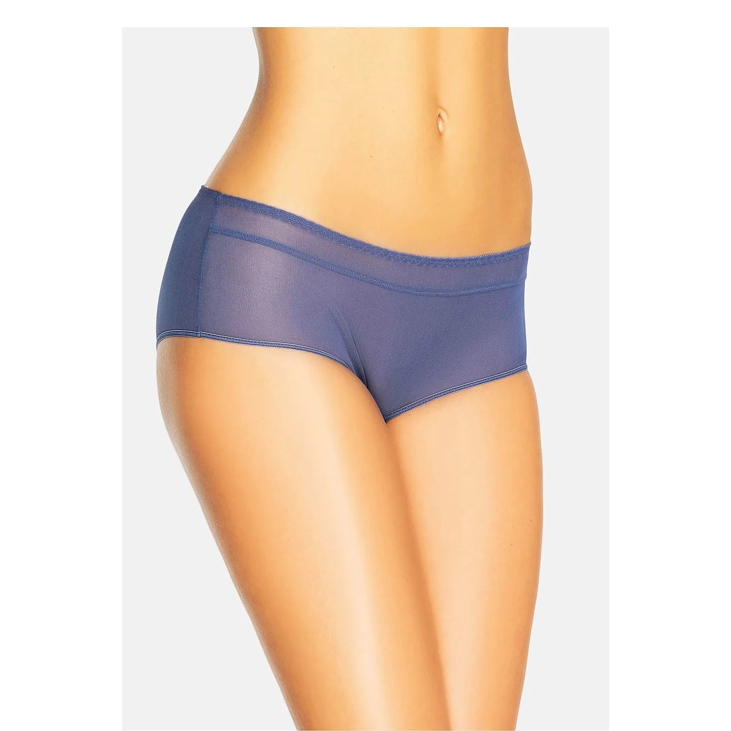 culottes filet bleu marine classiques taille basse ceinture élastique douces confortables transparentes légères respirantes élégantes discrètes épurées sexy
