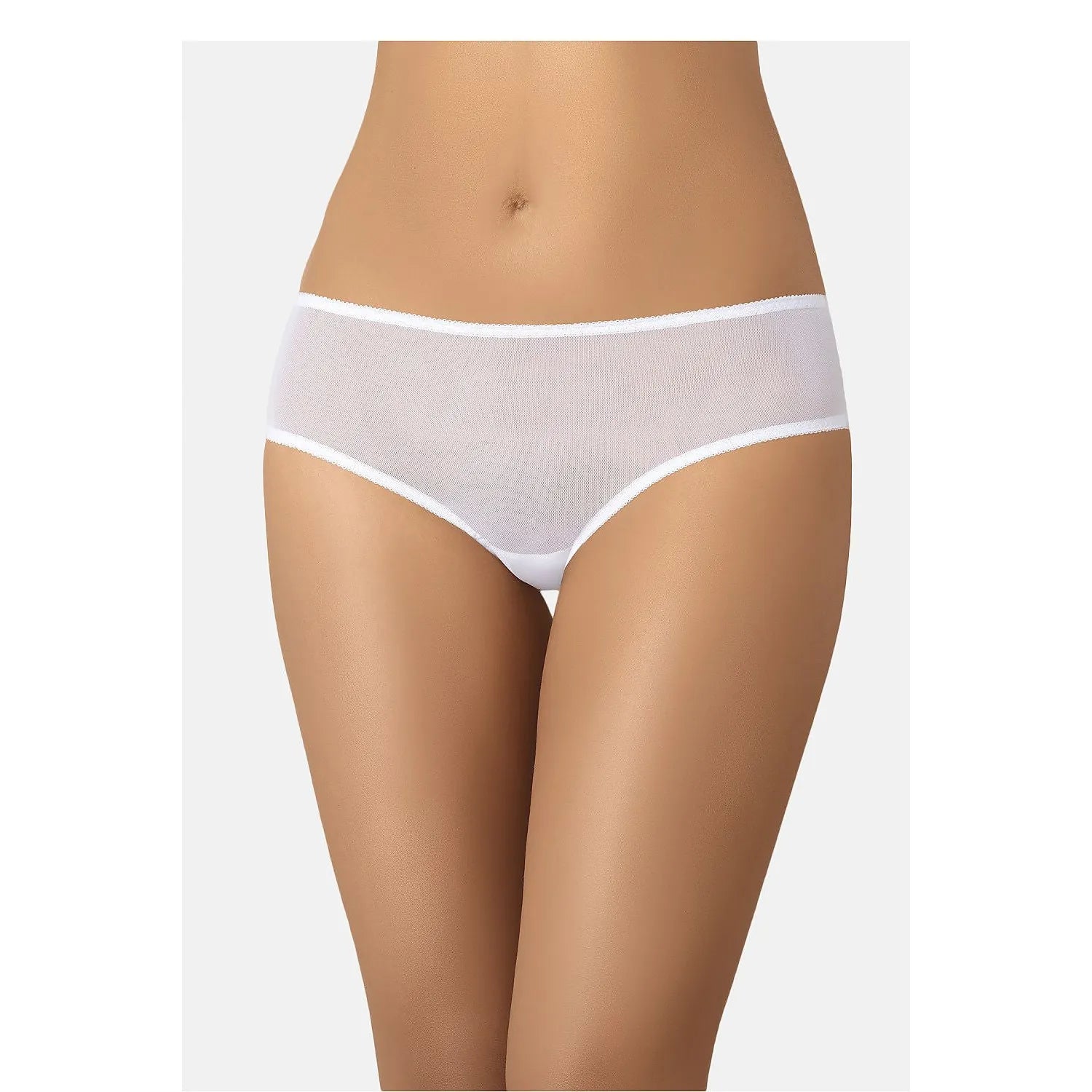 Culotte en maille noire classique 220175 Teyli dentelle florale confortable élastique ajustée femmes discrète lingerie élégante