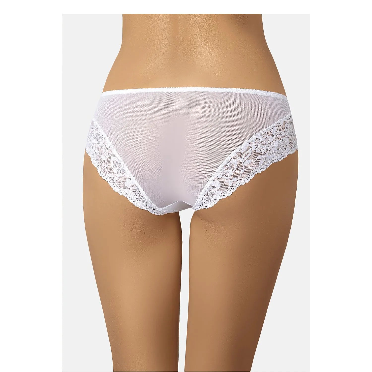 Culotte noire Teyli en maille fine avec dentelle florale, élégante et confortable, ajustement discret pour femmes.