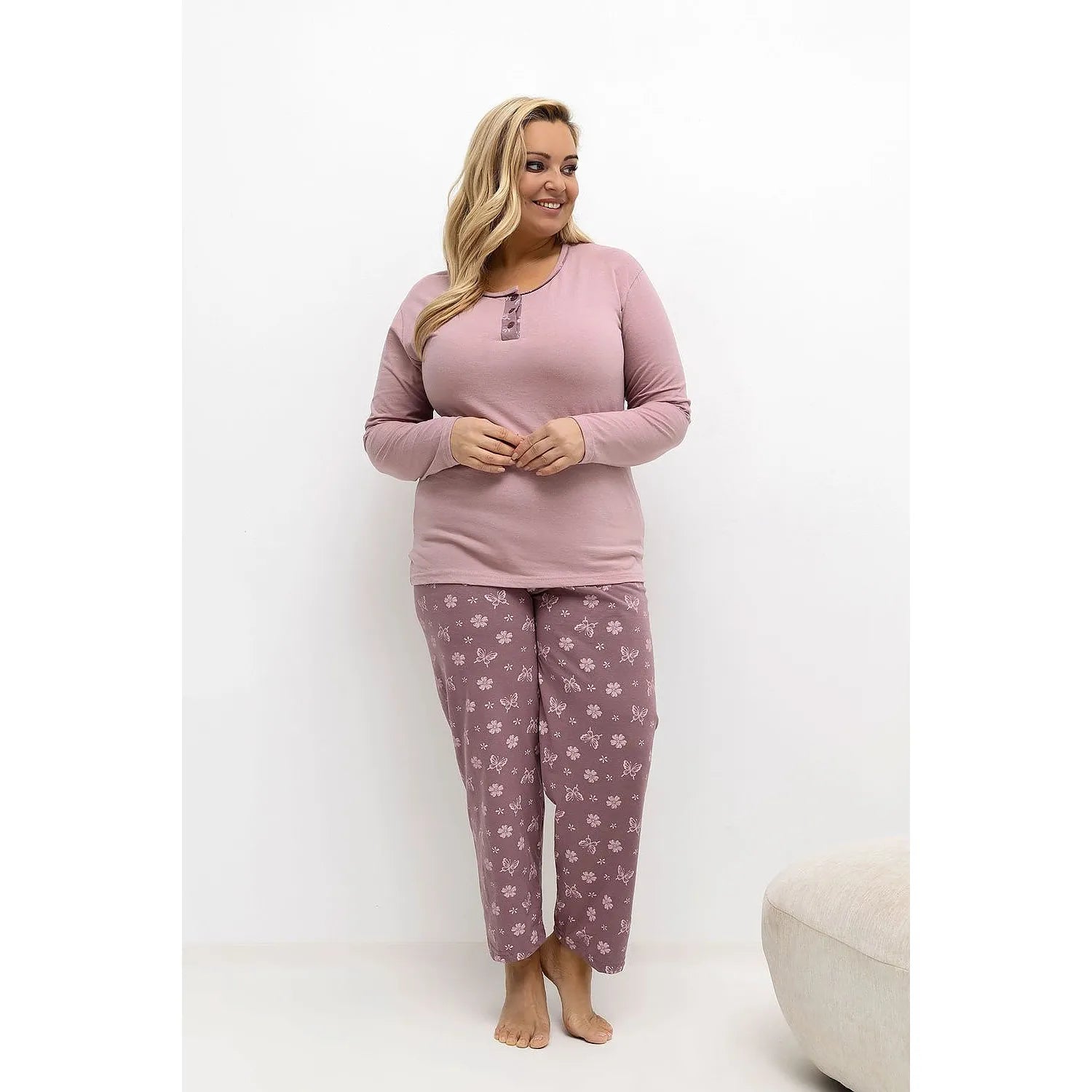Pyjama Taille Plus model 221186 Forever Pink
