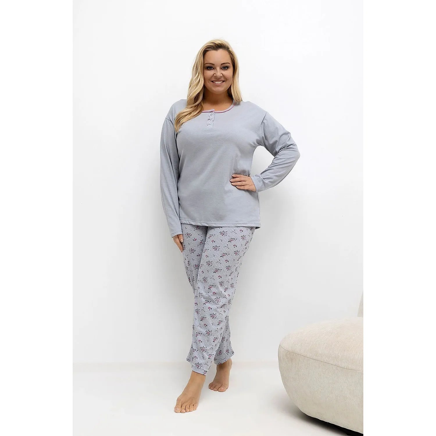 Pyjama Taille Plus model 221195 Forever Pink