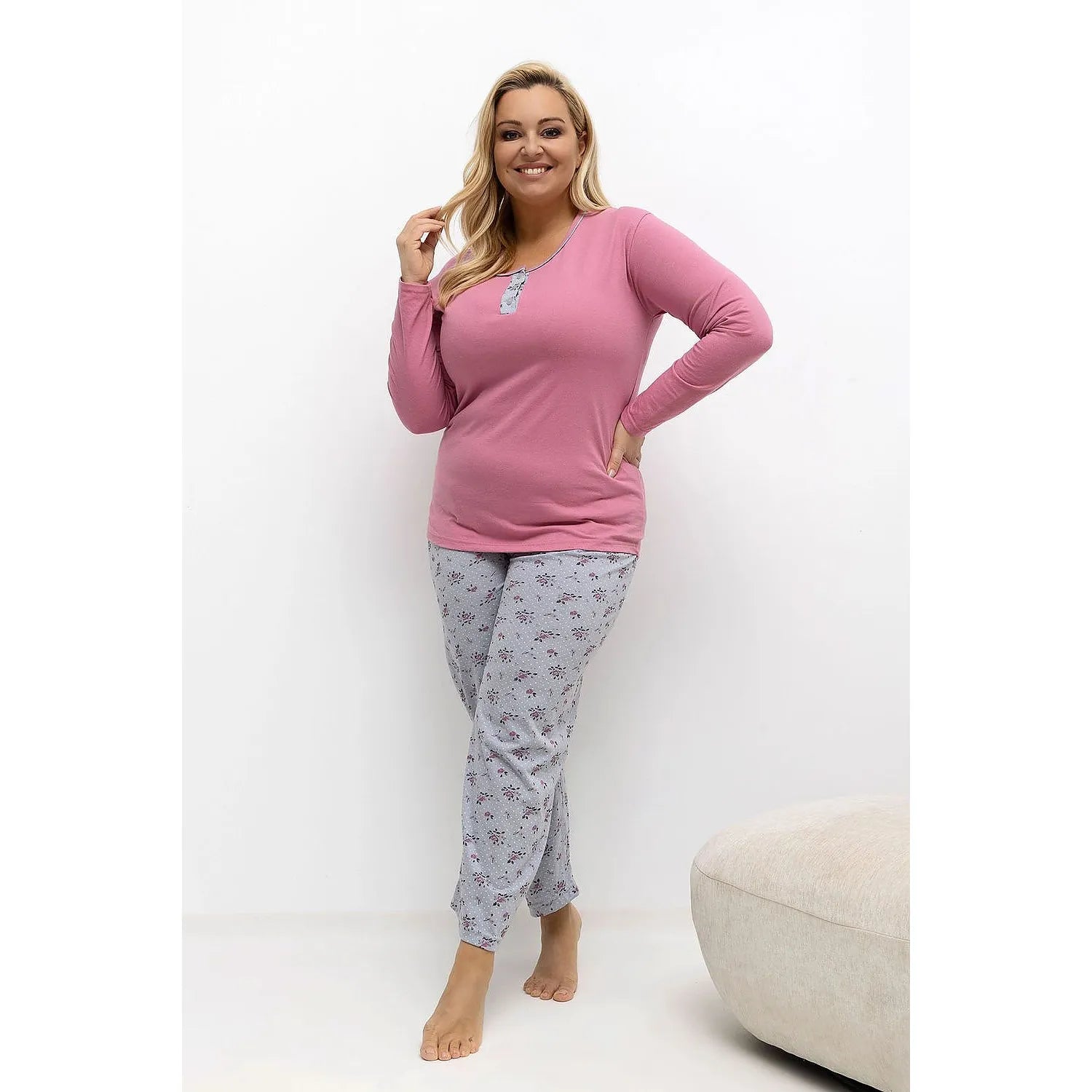 Pyjama Taille Plus model 221197 Forever Pink