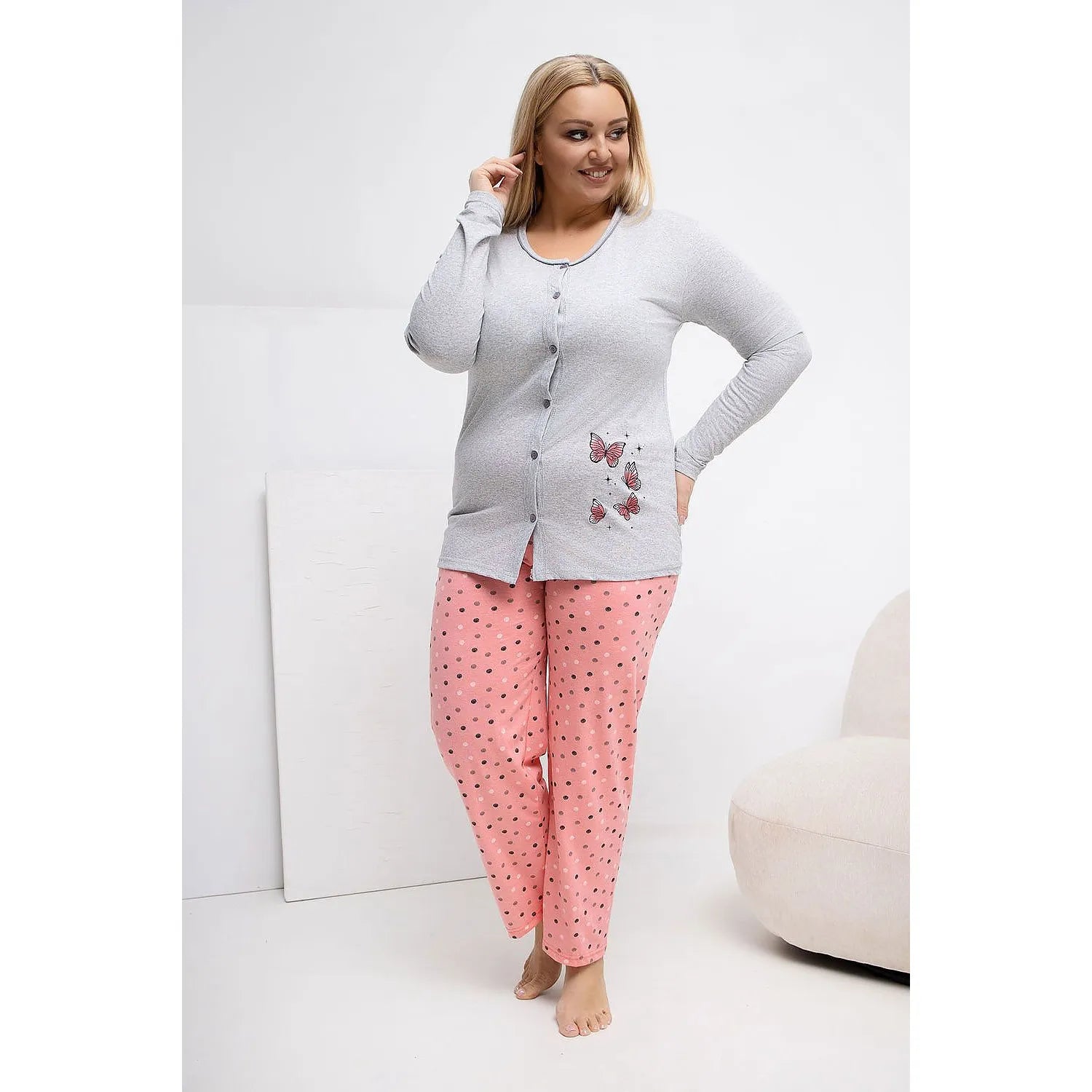 Pyjama Taille Plus model 223305 Forever Pink