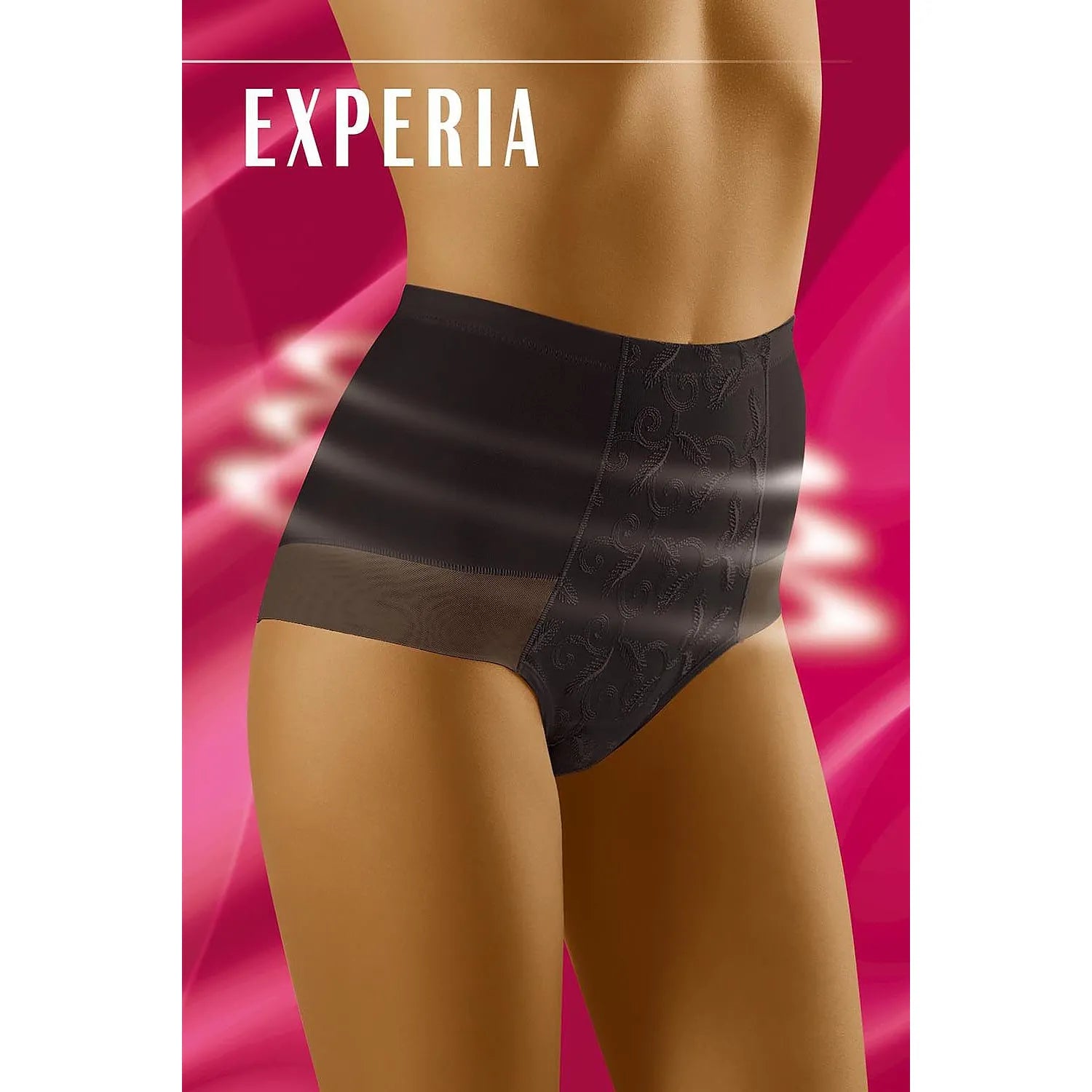 culotte sculptante luxe broderie décorative élasthanne polyamide confort maintien silhouette affinée taille allongement jambes coutures plates discrétion noire élégance