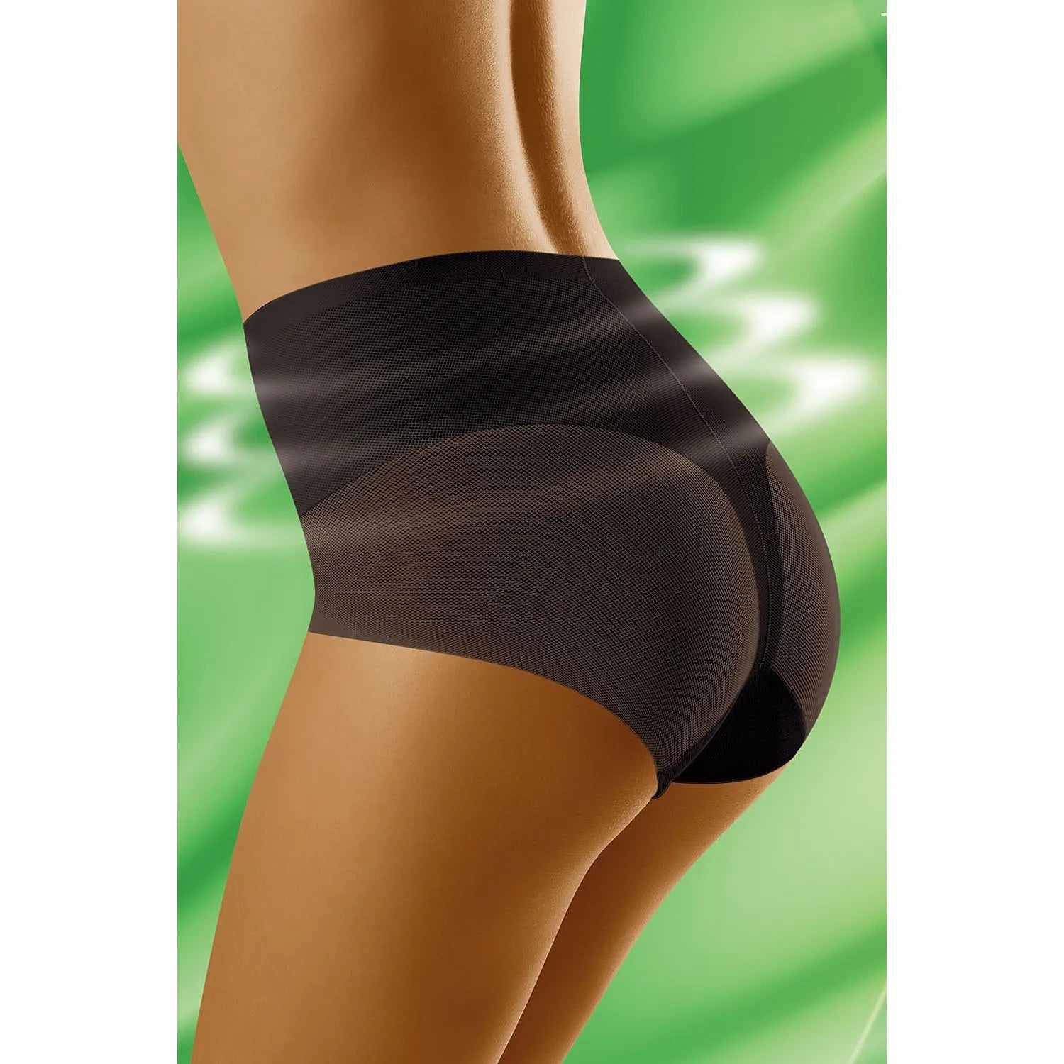 Culotte invisible gainante noire, jambes longues, sans couture, découpe laser, élasticité élasthanne polyamide, silhouette...