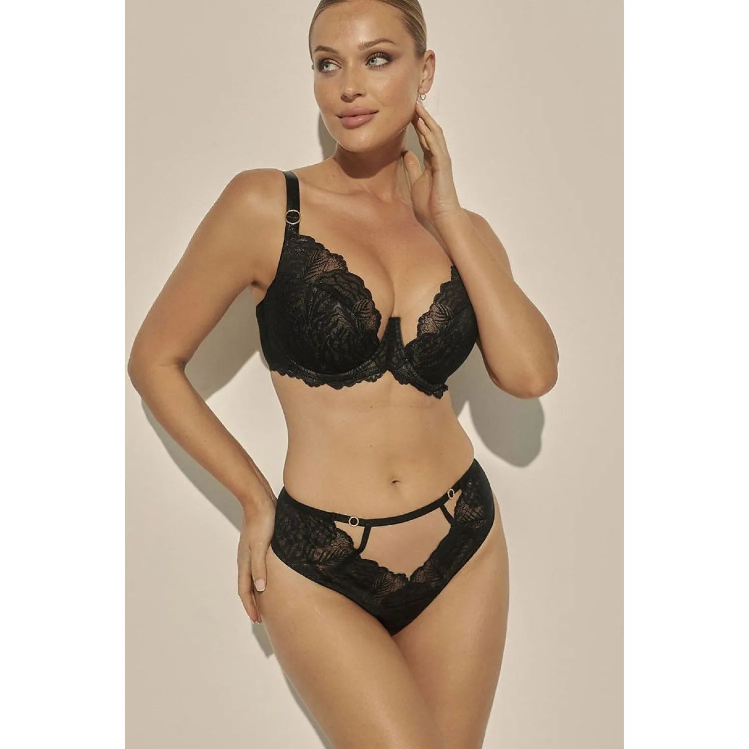 Culottes dentelle noire élégance confort Luna P-1098/3 tailles variées