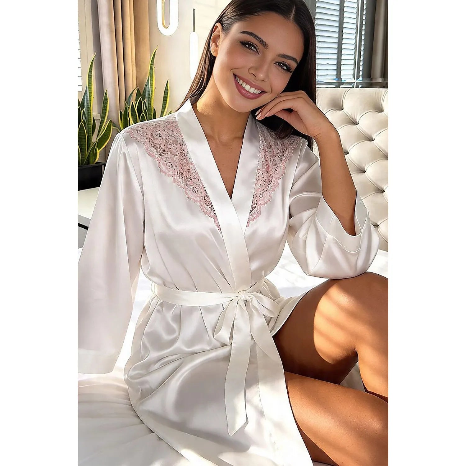 Peignoir court model 228621 Donna