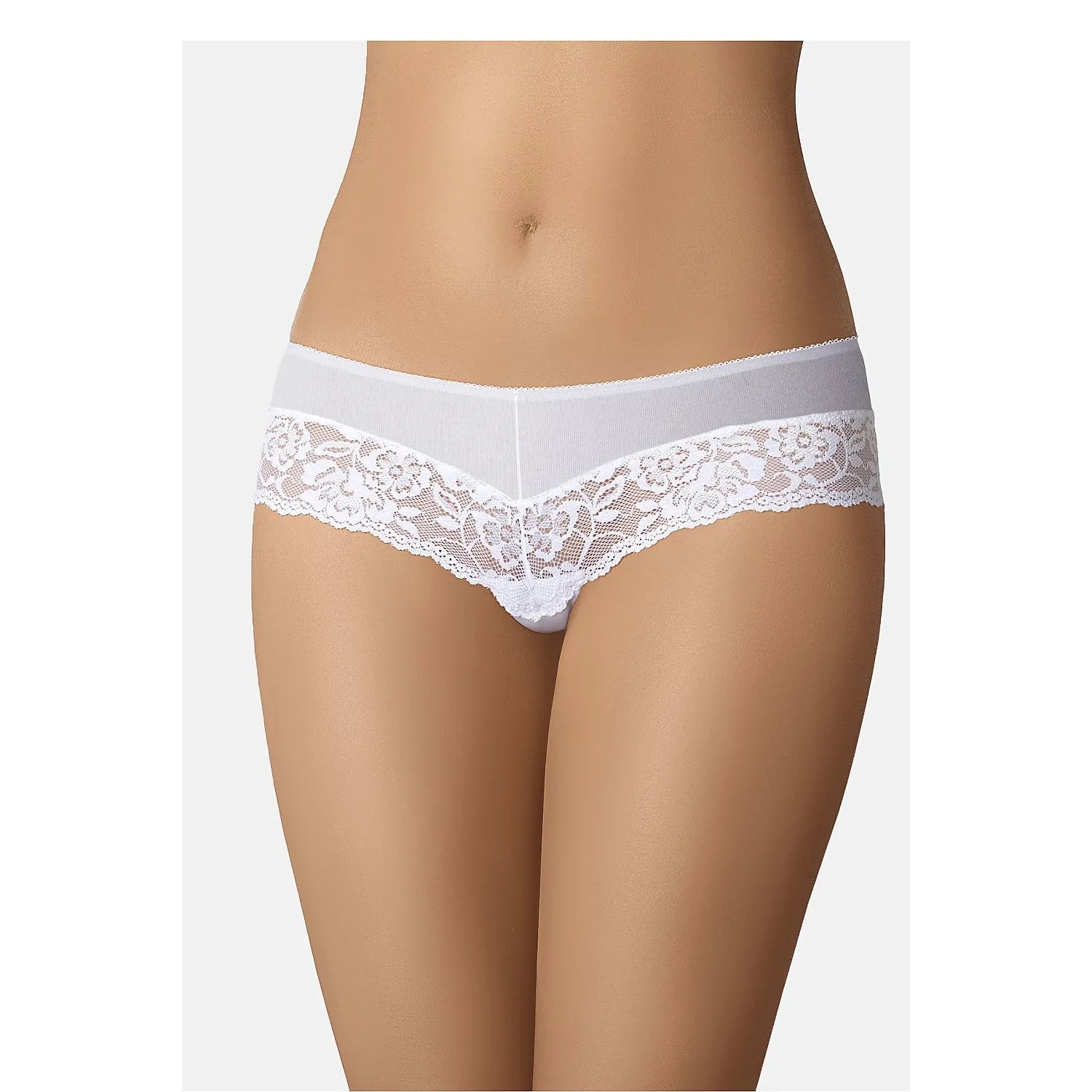 Culottes brésiliennes coton dentelle blanche invisibles confortables Teyli 228806