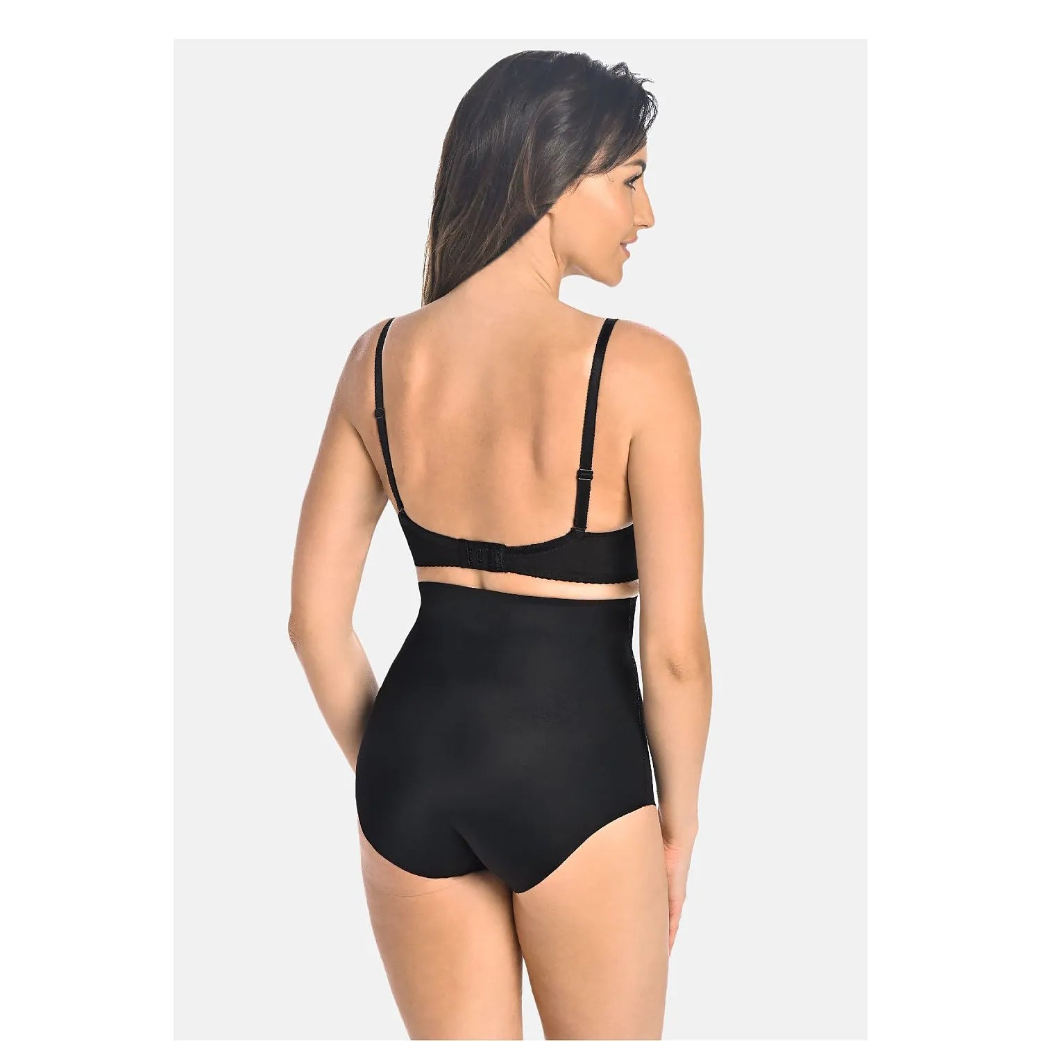 Culottes modelantes noires taille haute sans couture, silhouette sculptée, invisibles sous robe ajustée, Teyli 228831.