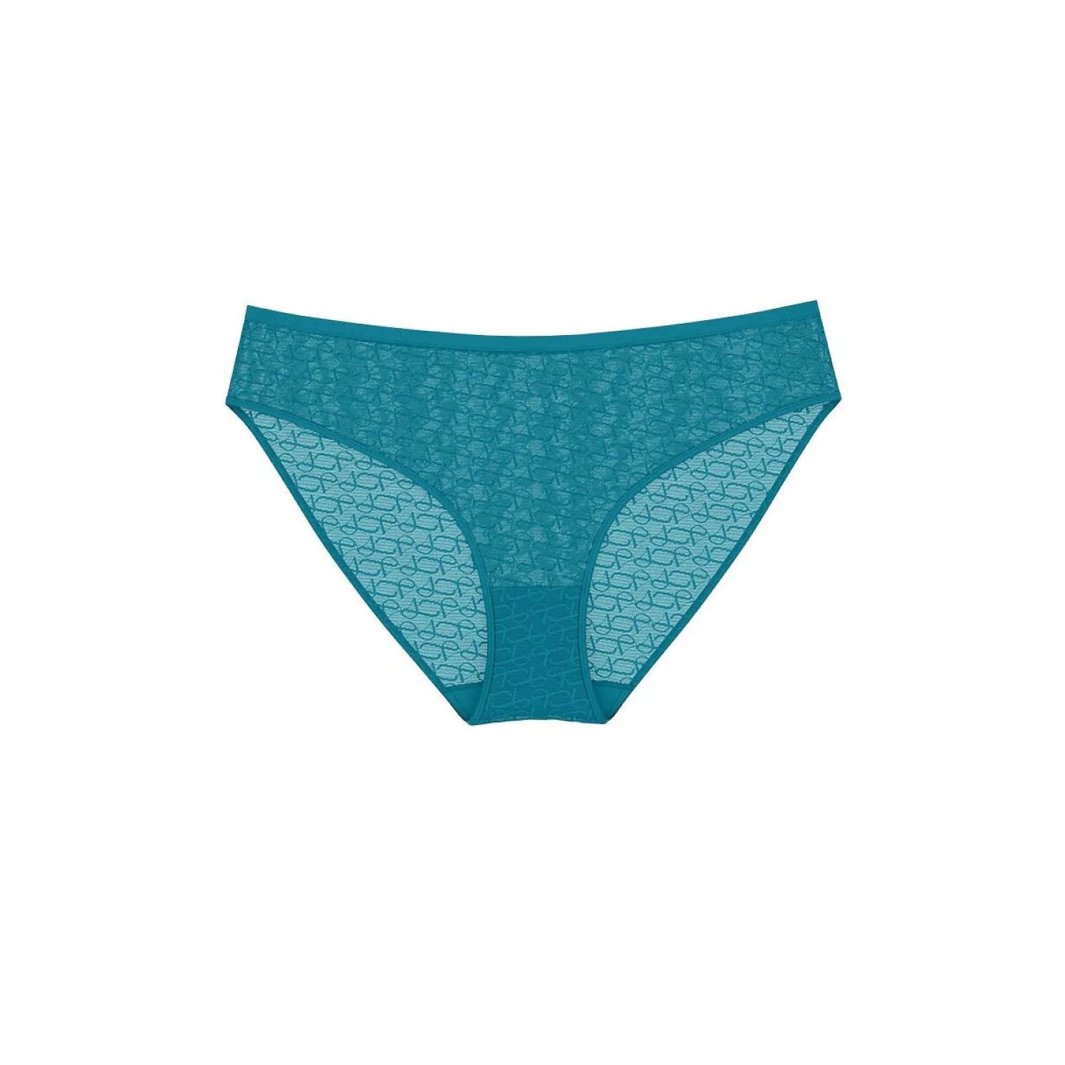 Culotte invisible en dentelle bleue, design élégant, confort quotidien, Tai Signature Sheer, bords sans couture.