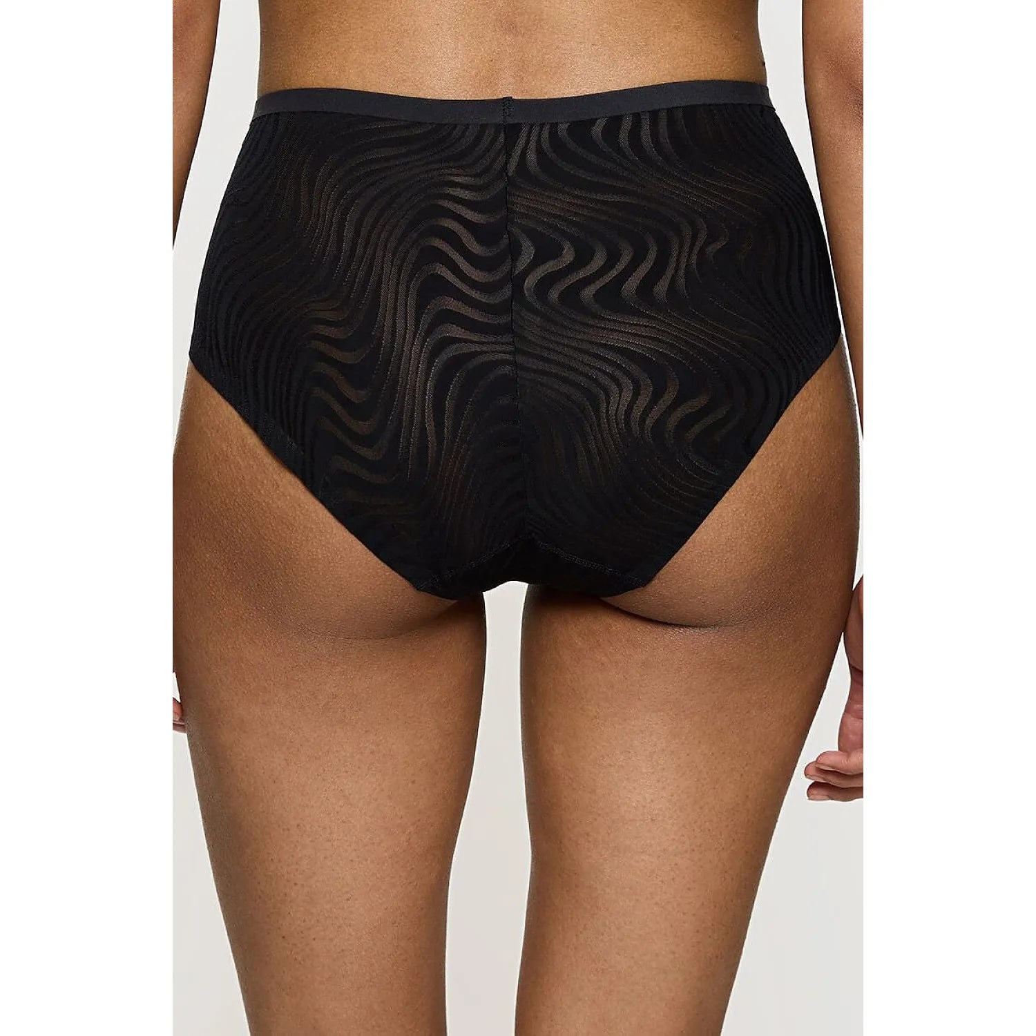 Culottes hautes noires Shape Smart Ellipse Maxi, design ondulé, modelage silhouette, confort et élégance pour femmes.