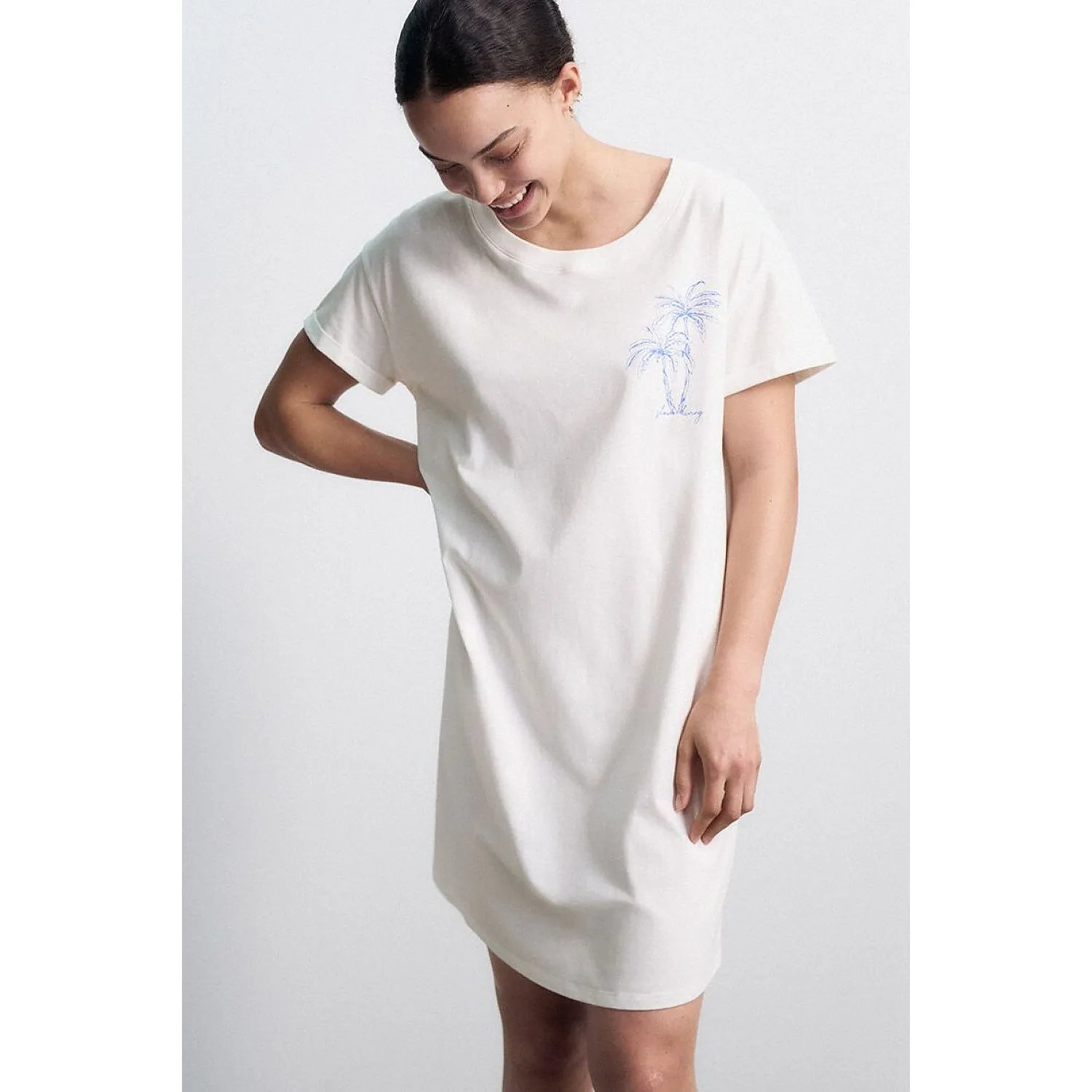 chemise de nuit femme manches courtes coton confort élégant NIGHTDRESSES 10221117-00GZ