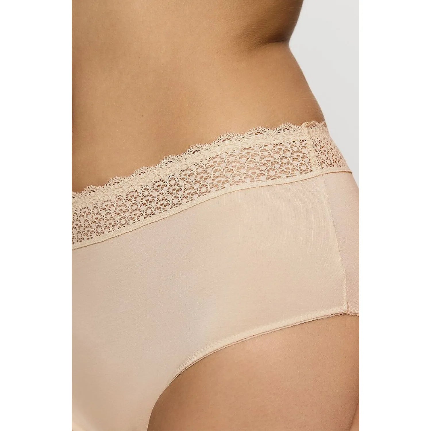 Culottes beige en modal avec dentelle recyclée, confort écologique pour femmes, Triumph 10214887-0026.