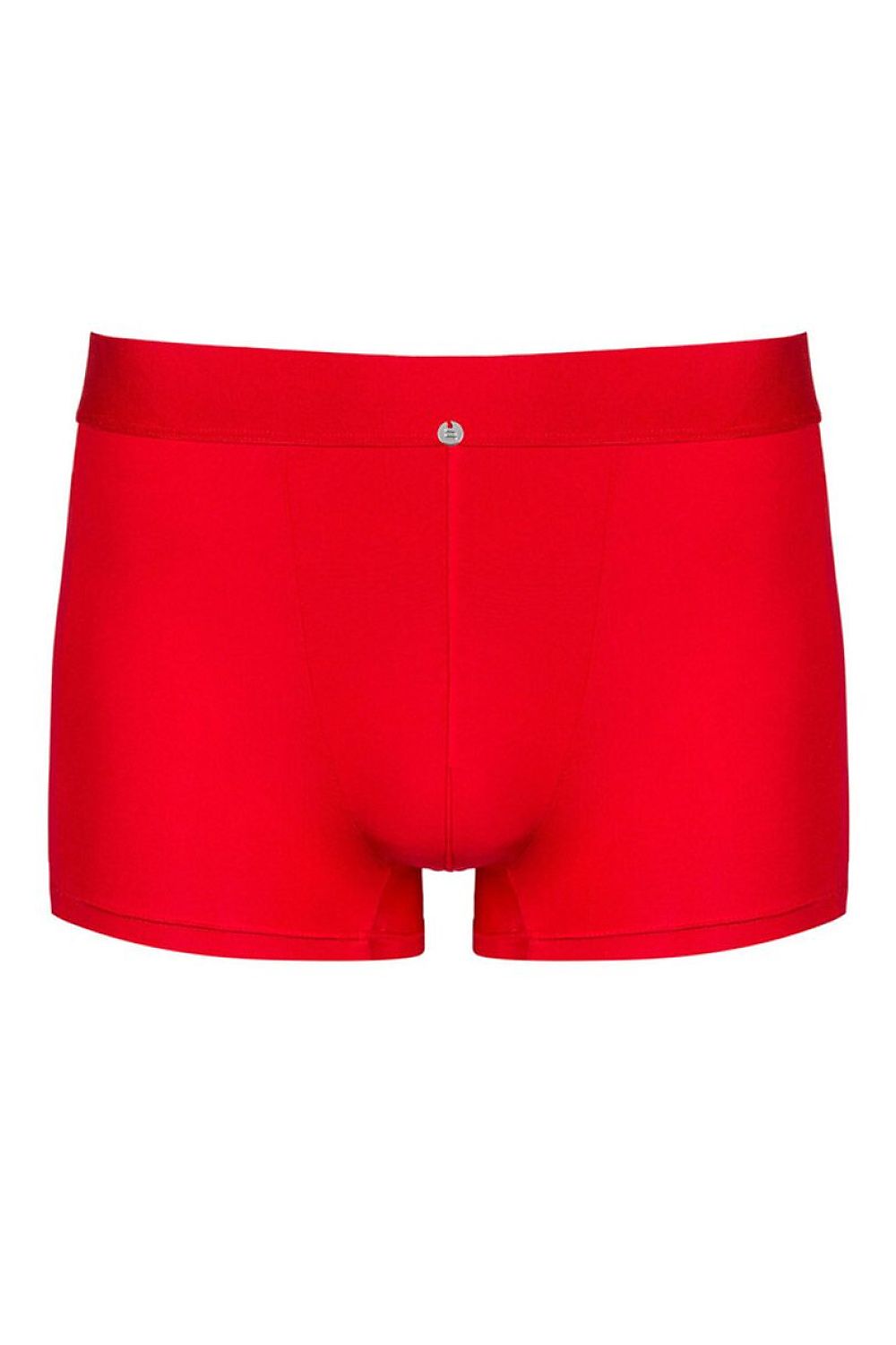 Boxer rouge ajusté Obsessive 230085 avec ceinture large et panneau arrière semi-transparent pour confort et style moderne.