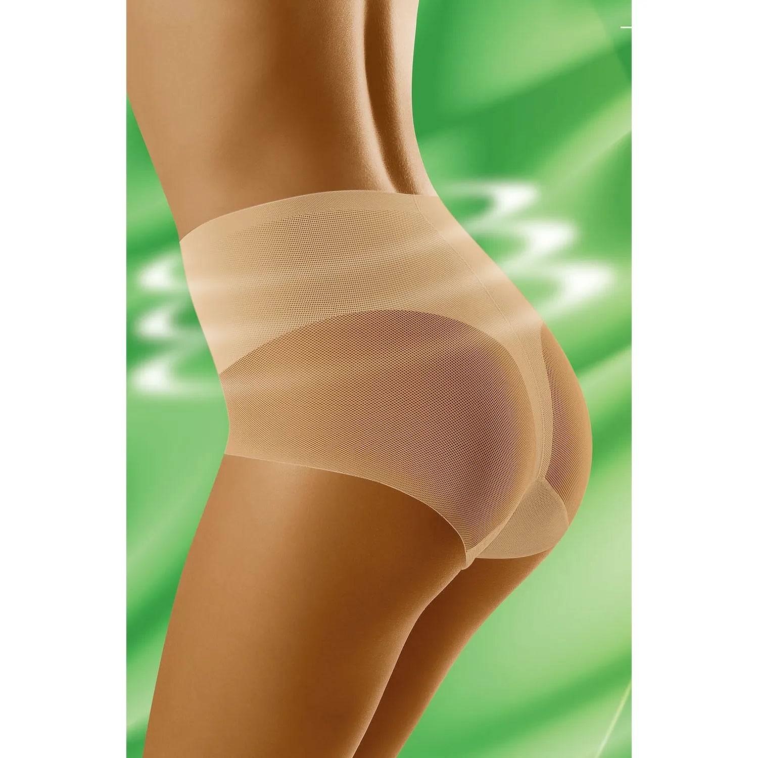 Culottes beiges galbantes invisibles, ajourées laser, sculptantes, sans coutures, pour silhouette affinée et élégante.