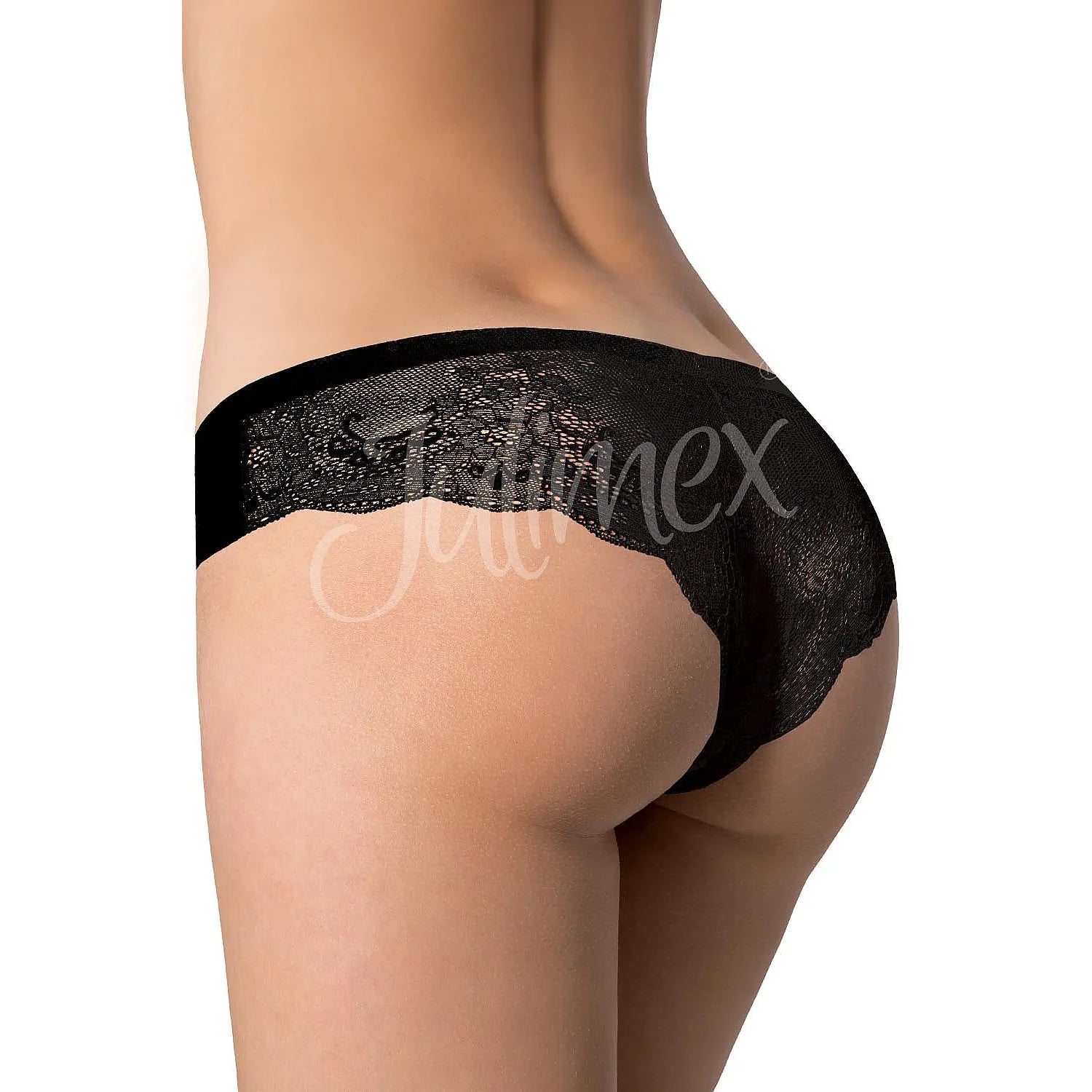 Bikini dentelle noire Julimex, sans couture, invisible, confort seconde peau, taille basse, élégant et raffiné.