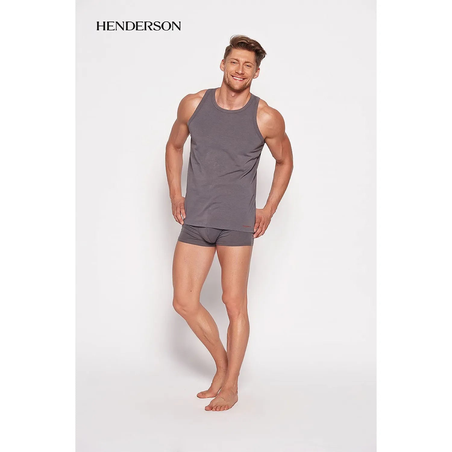 débardeur sportif Henderson modèle116327 coton élasthanne respirant confortable maintien optimal bretelles larges coupe galbante respirabilité durable résistant lavages répétés estival