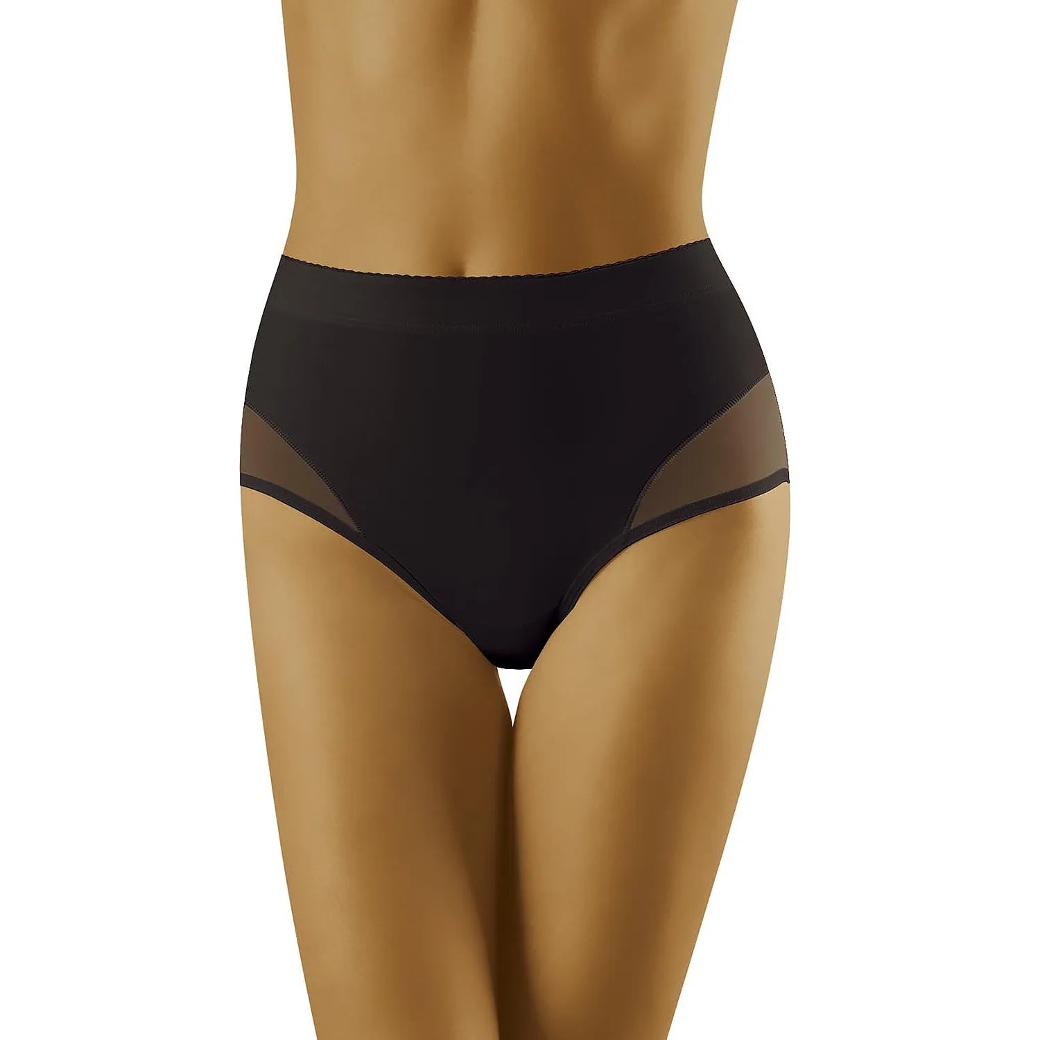 culotte lisse galbante ventre hanches maintien affinée respirante légère confortable discrète féminine estivale noire tailles S M L XL XXL