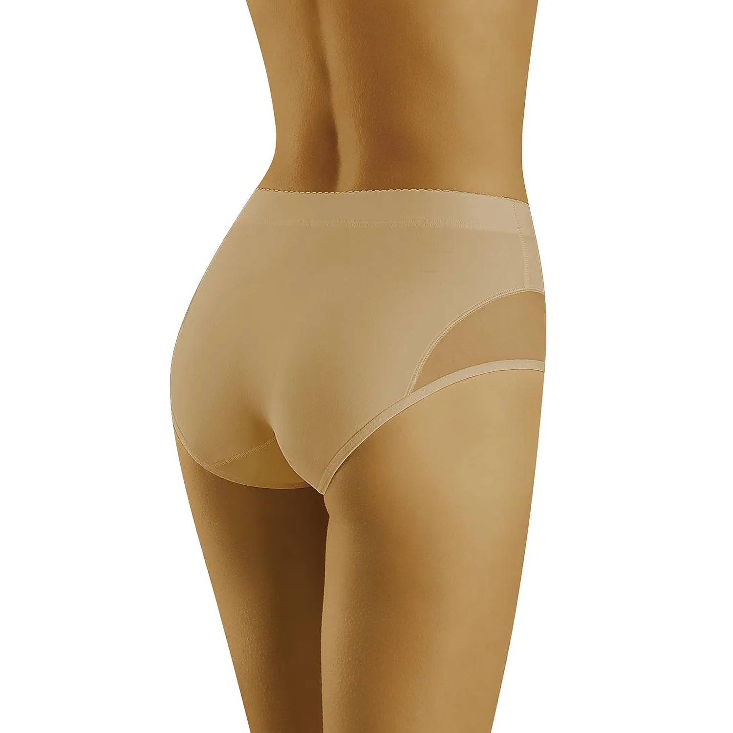Culottes beige galbantes Wolbar 123514, lisses et invisibles, sculptant ventre et hanches, confortables et légères pour l'...
