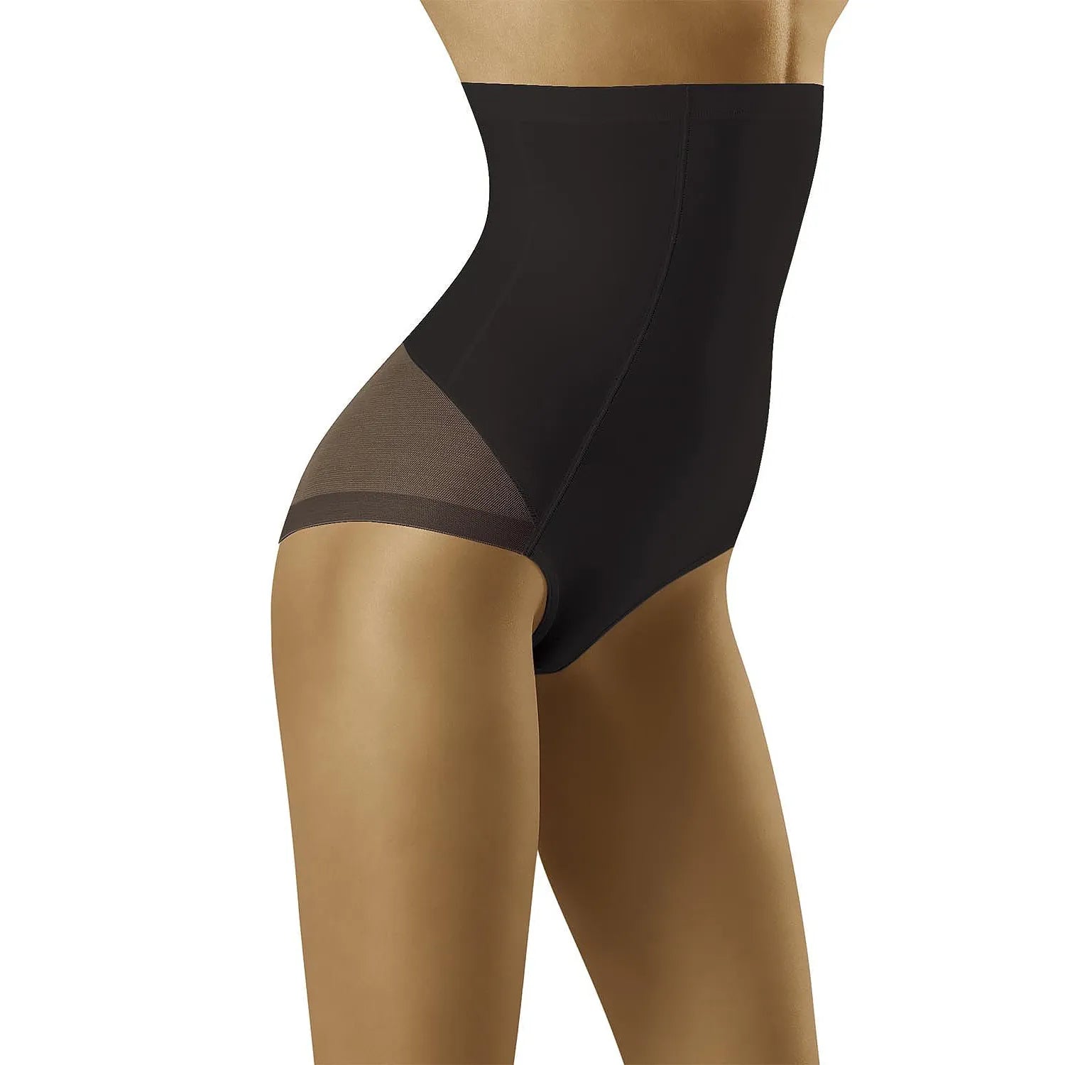 culotte correctrice taille haute confort discrétion coutures façonnantes silicone maintien invisible silhouette amincissante immédiate coupe tissu extensible hanches Wolbar
