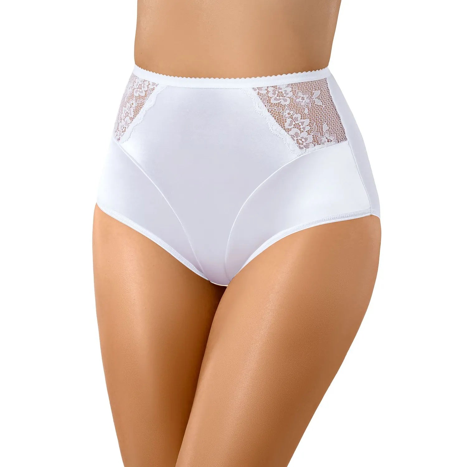 Culotte haute Babell dentelle élégance maintien ventre hanches microfibre confort tailles multiples