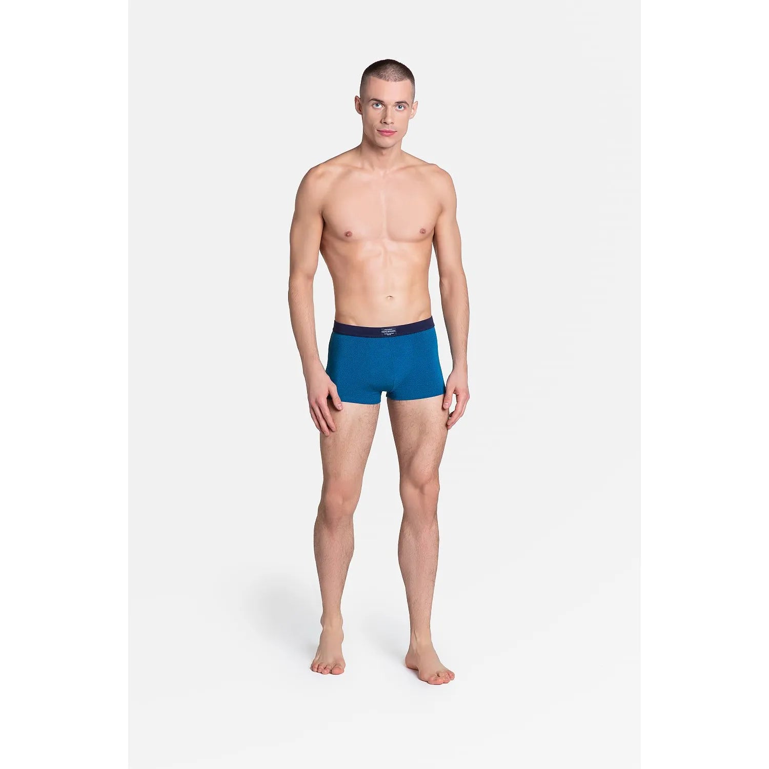 boxer homme Henderson coton viscose elasthanne doux respirant ajusté taille élastique noire logo discret élégant intemporel confortable grandes tailles disponibles