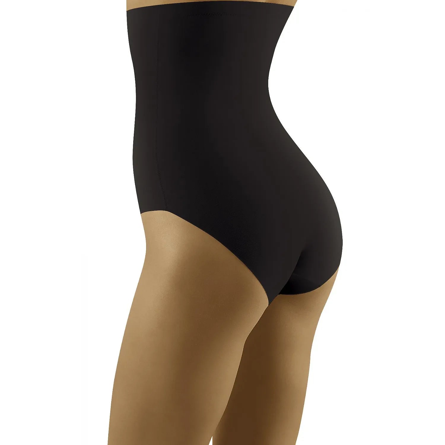 Culotte gainante haute noire Fortissima Wolbar, taille haute, silhouette sculptante, élasthanne et polyamide.