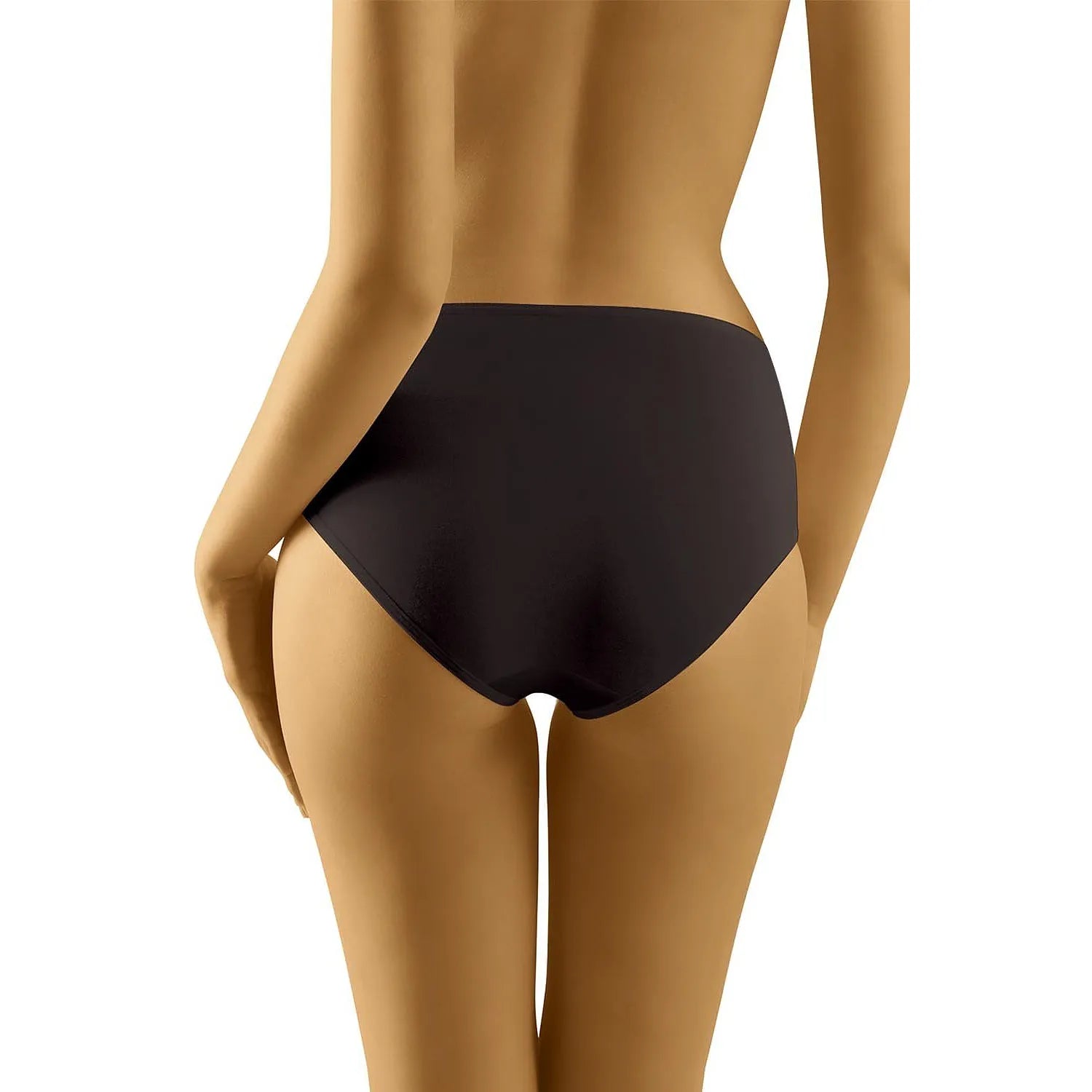Culotte Wolbar Tahoo noire, design épuré, coton élasthanne, confort optimal, ajustement parfait, lingerie femme classique.