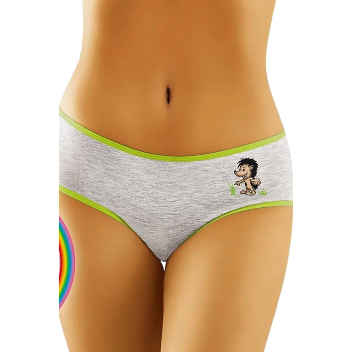 Culottes sexy Wolbar modèle 159491 Funny Line lingerie érotique imprimé hedgehog confort qualité premium taille XS S M L XL