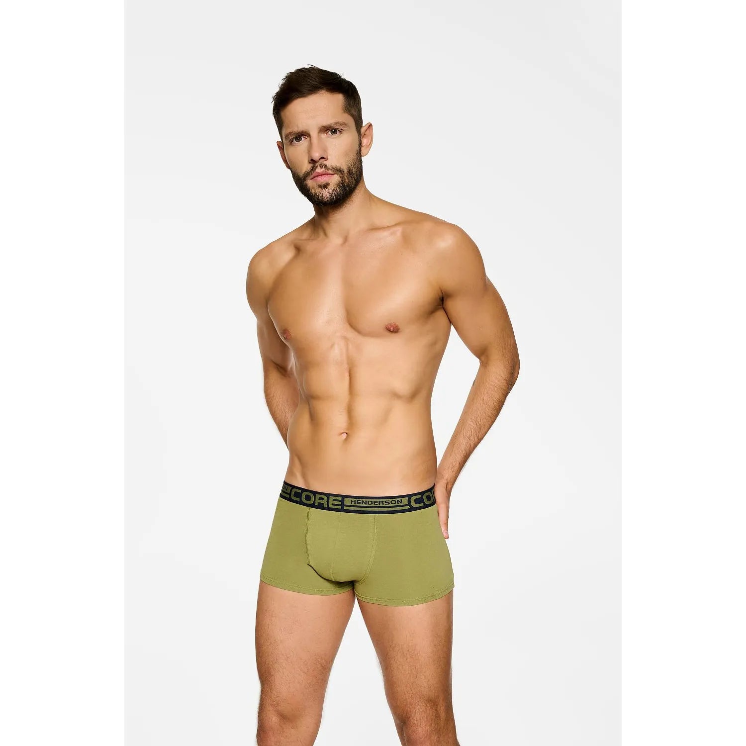 Boxer homme Henderson coton élasthanne taille élastique logo HENDERSON CORE lingerie confort moderne homme
