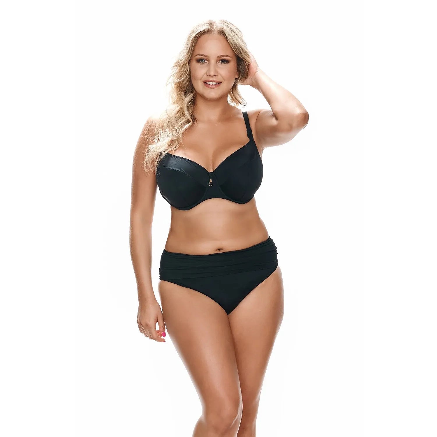 Culottes nageur Lupo Line modèle 163851 taille haute décoration or élasthanne résilience lingerie sexy intime