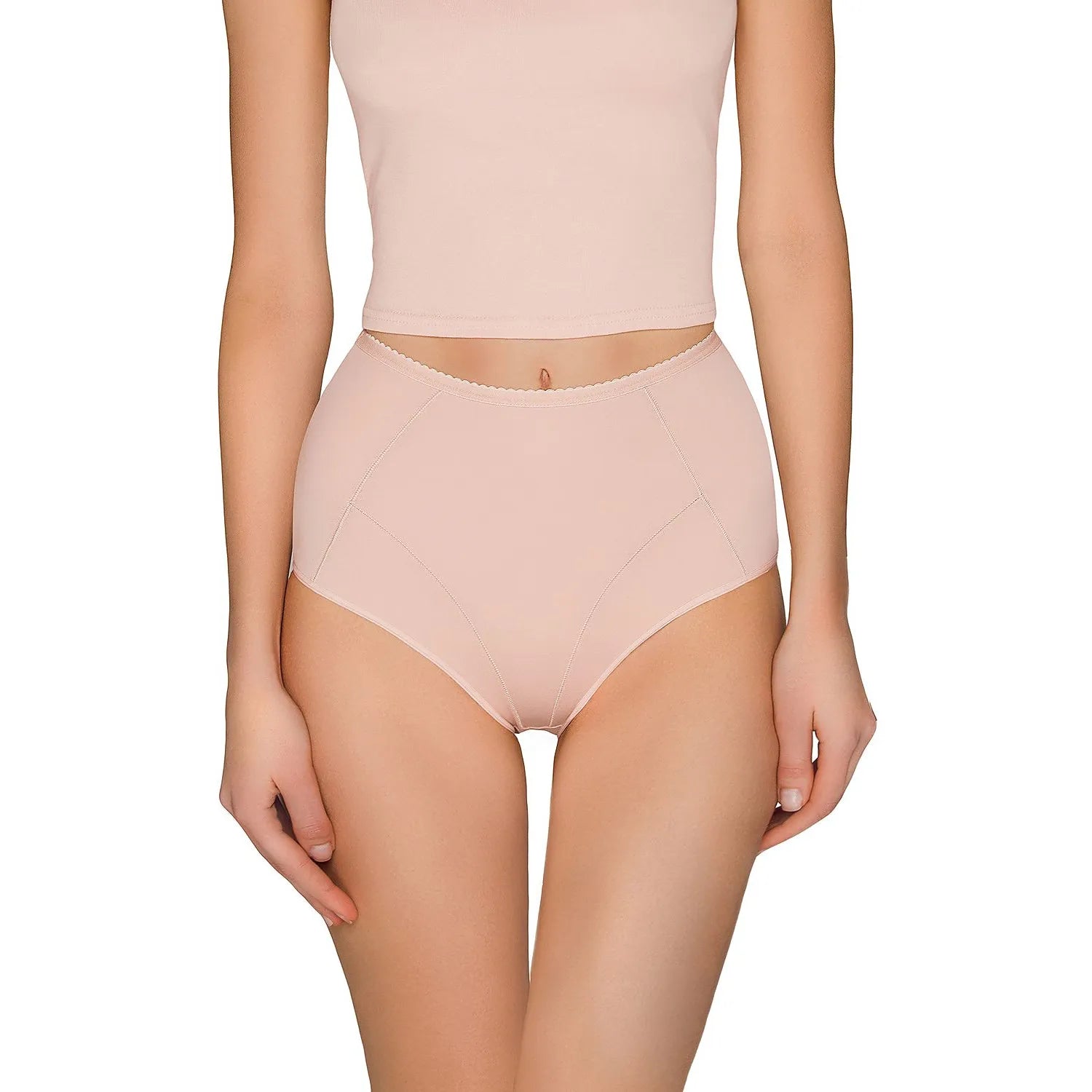 Culotte taille haute Babell 164837 galbante, couleur peau, design épuré, maintien optimal, silhouette affinée.