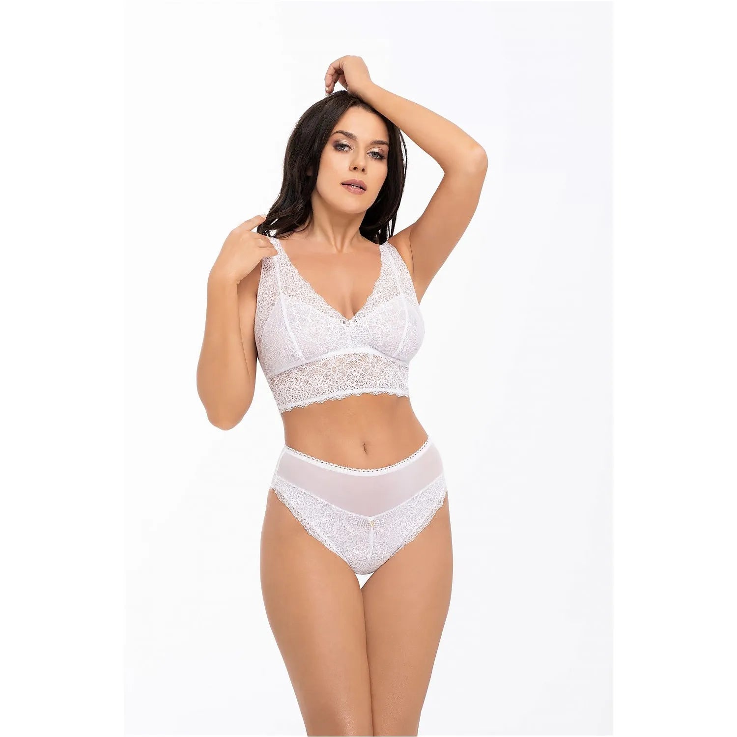 Culottes Babell 169306 en dentelle et tulle, ceinture abdominale, coton intérieur, tailles S à XL, lingerie sexy et confortable