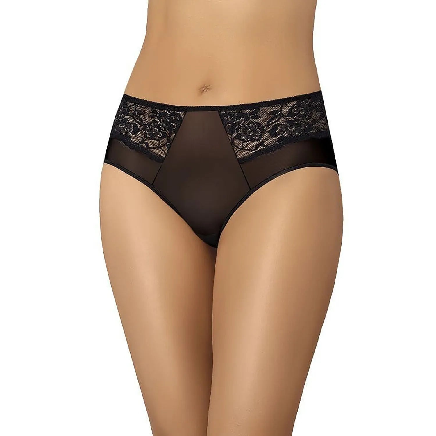 Ensemble de lingerie féminine élégante et sensuelle Taille haute Dentelle florale Coton double couche Confort absorption