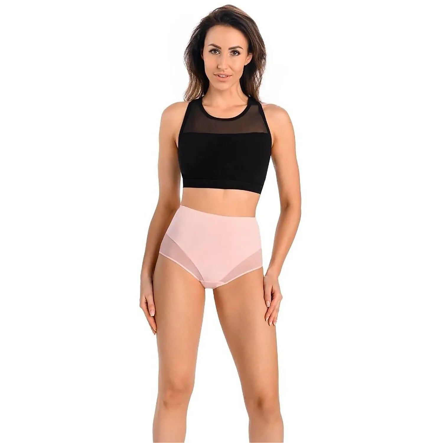 Culotte model 182871 Teyli femme taille haute classique simple sans décoration coton haute qualité Lycra confortabilité élégance lingerie intime