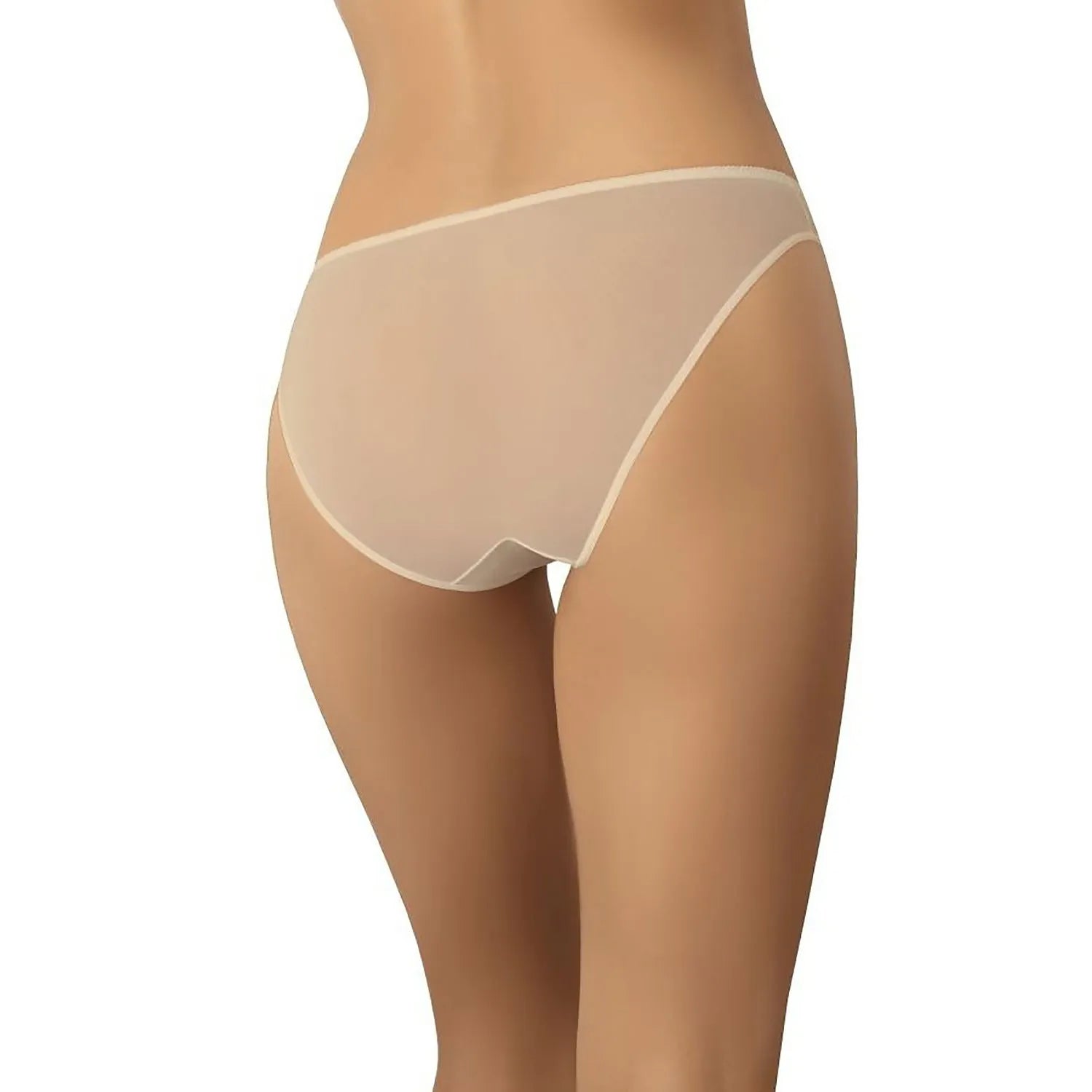 Culottes dentelle beige clair Teyli 182900, design élégant, microfibre extensible, taille invisible, confort quotidien.