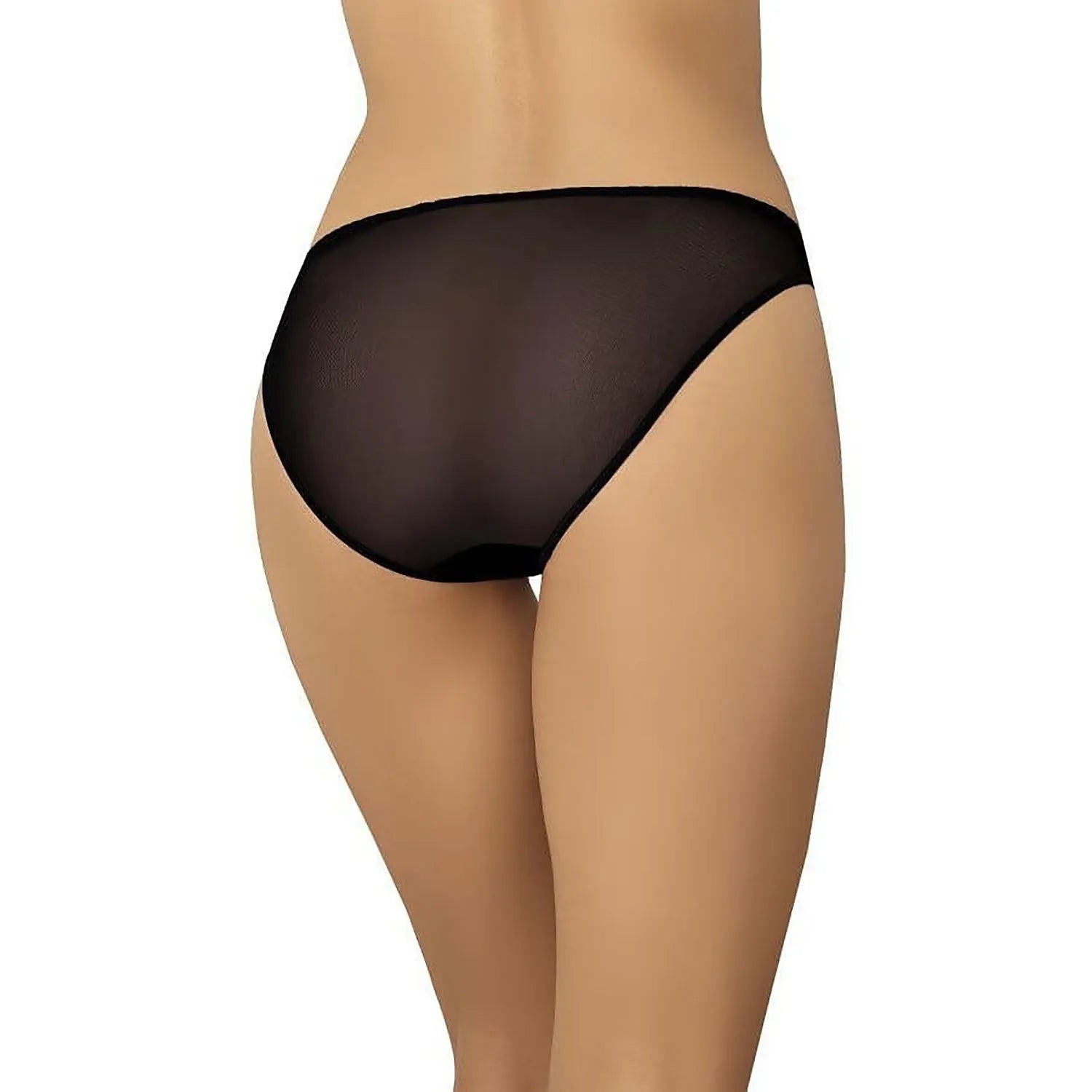 Culotte Teyli noire, dentelle florale, coupe string, transparence subtile, lingerie féminine élégante et sexy.