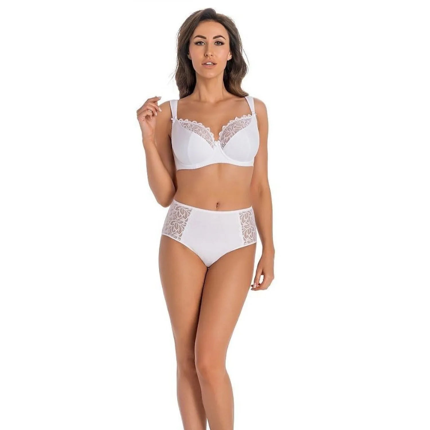 Culottes en coton haute qualité Taille haute Femme confort intime Exclusif éco-friendly Snow White 183248 Teyli