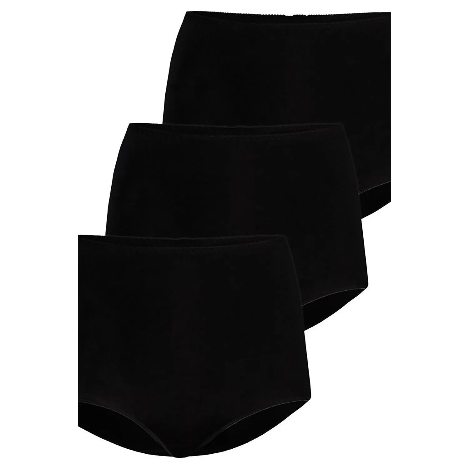 ensemble culottes noires coton élasthanne taille haute confort maximal douces respirantes extensibles ajustement durables coutures plates discrètes minimalistes tailles disponibles