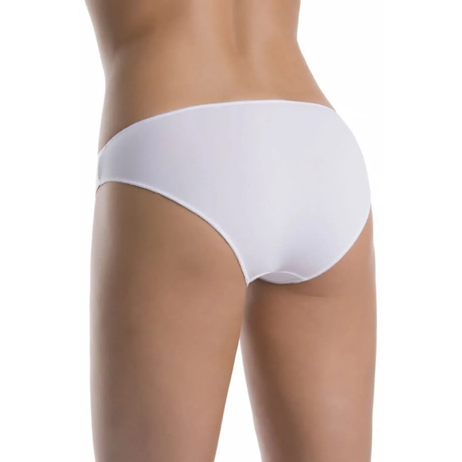 Culottes blanches en coton, coupe classique taille basse, coutures minimales, confortables et respirantes, lot de trois.