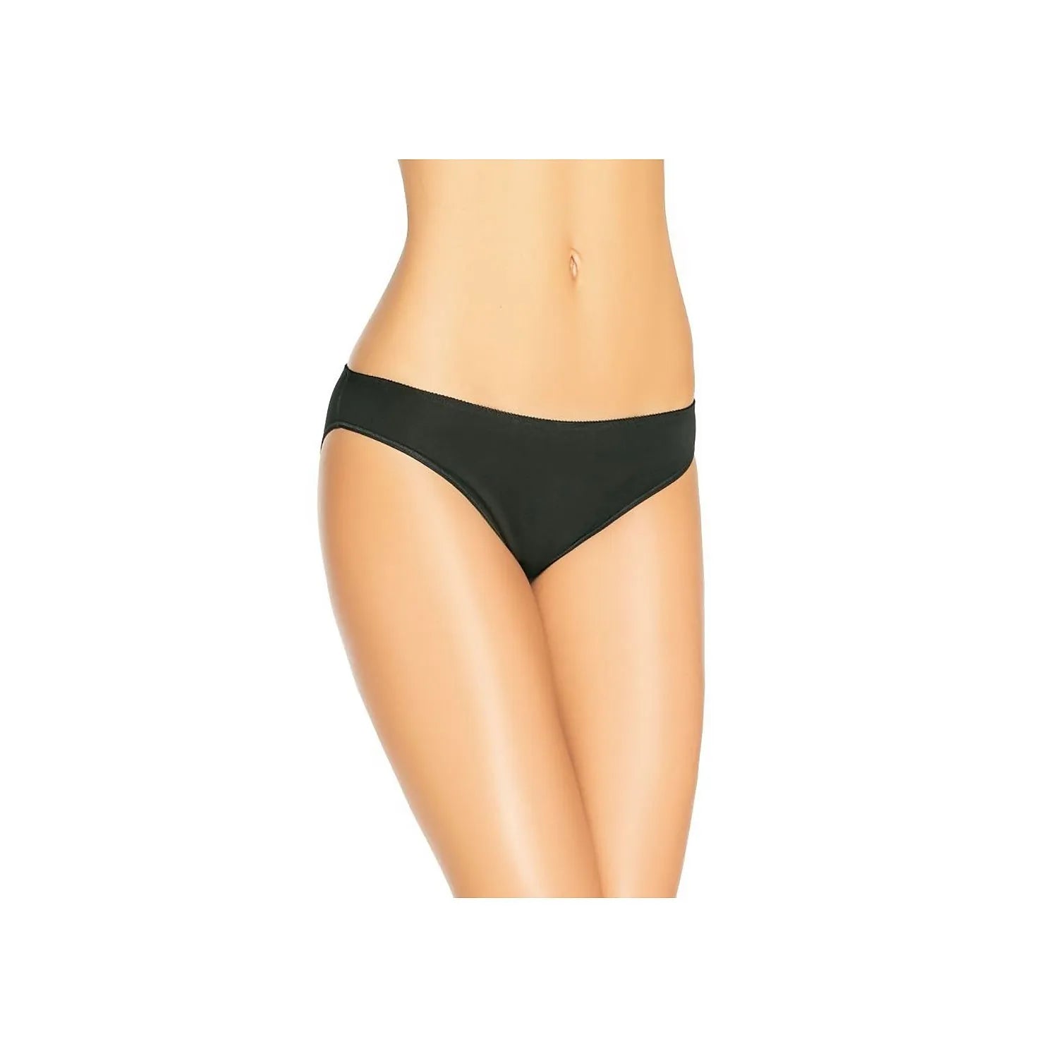 Culottes noires en bambou Teyli, taille basse, sans dentelle, confortables, modèle 183557, lot de 3, lingerie féminine.