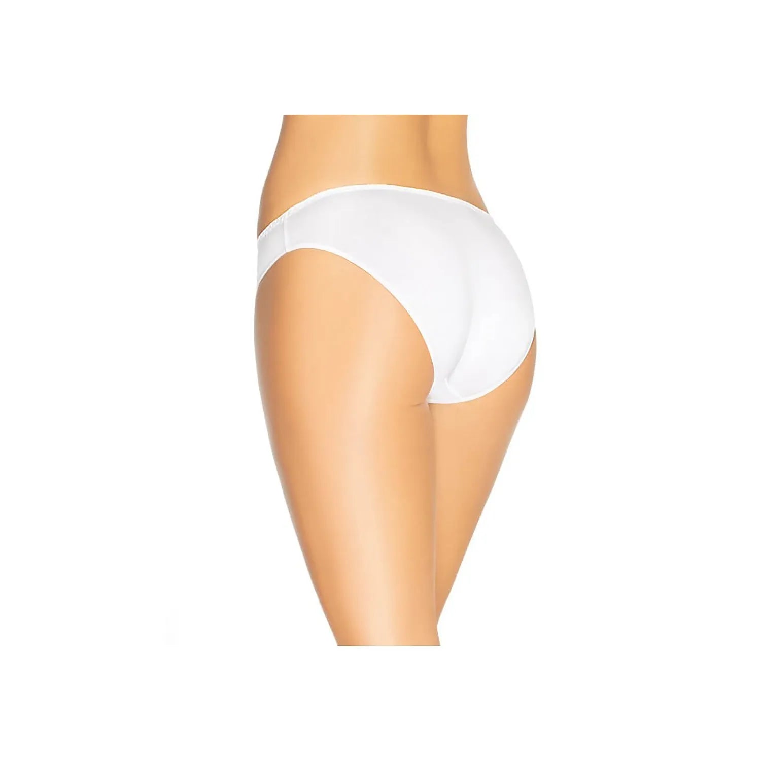 Culotte blanche en bambou, douce et sans couture, vue de dos sur mannequin, confort et respirabilité optimisés.