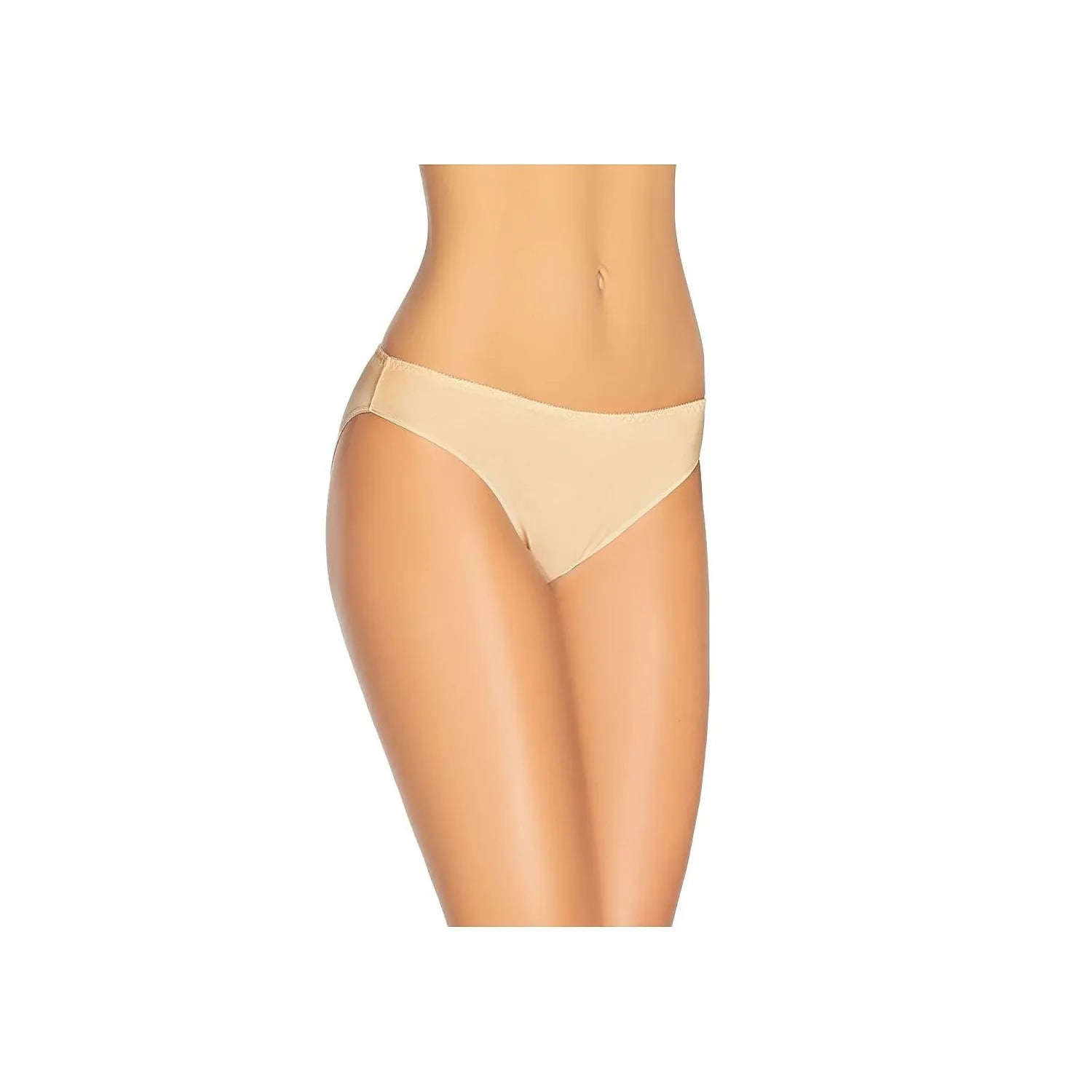 Ensemble de culottes basses en bambou beige naturel pour femmes, coupe classique, tailles XS à XXL, confort et élégance.