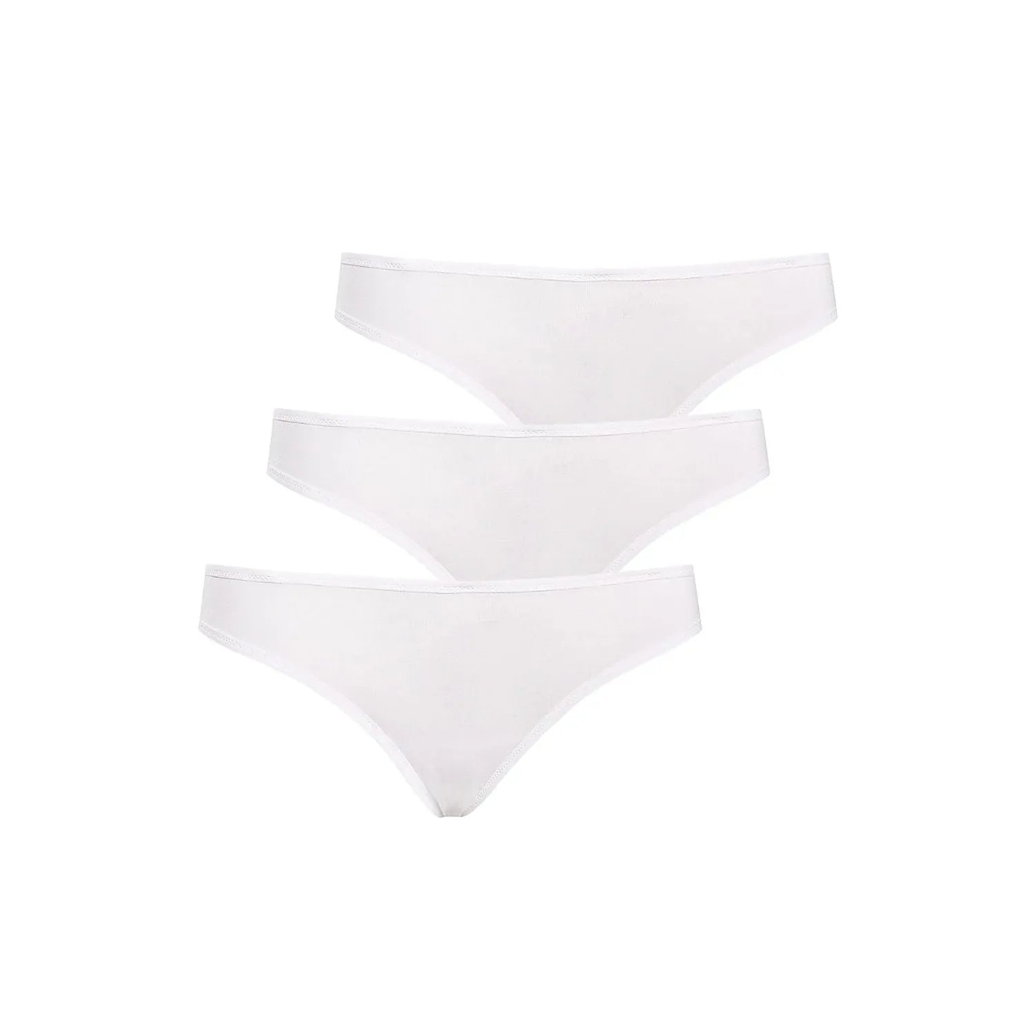ensemble lingerie bambou blanc trois pieces strings culottes basses douces confortables sexy intimes discrètes respirantes hypoallergéniques sans coutures ceinture large