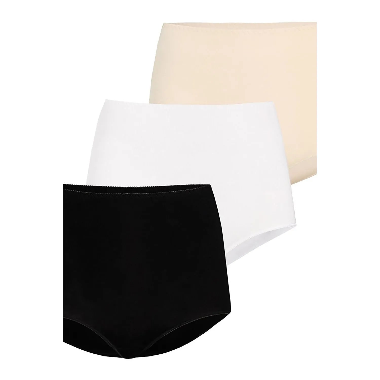 Ensemble culottes taille haute bambou confort femmes XS-XXL noir beige blanc Model 183595 Teyli
