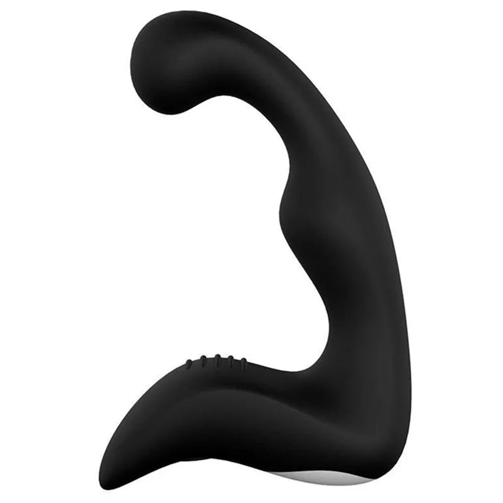 Double Plug Anal Noir Silicone Médical Doux Étanche Rechargeable USB Douze Vitesses Stimulation Prostate Clitoris Périnée Sans Phtalates